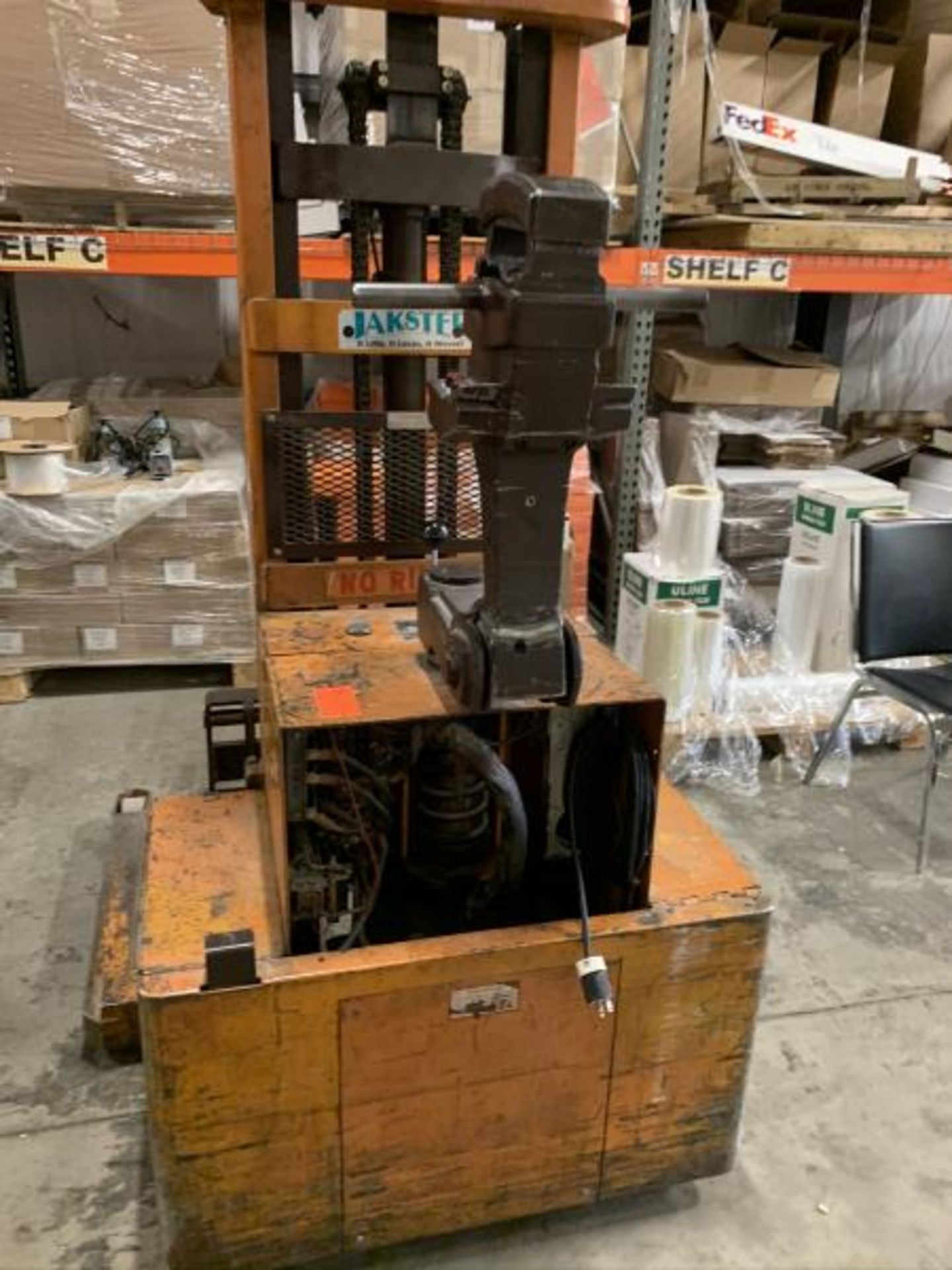 Big Joe Jakster electrical pallet jack, works but likely needs new battery, Model: B7796-LO, SN: - Image 2 of 4