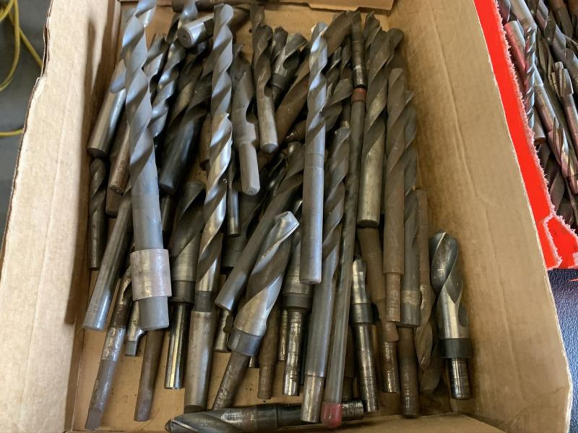 Large drill bits in box