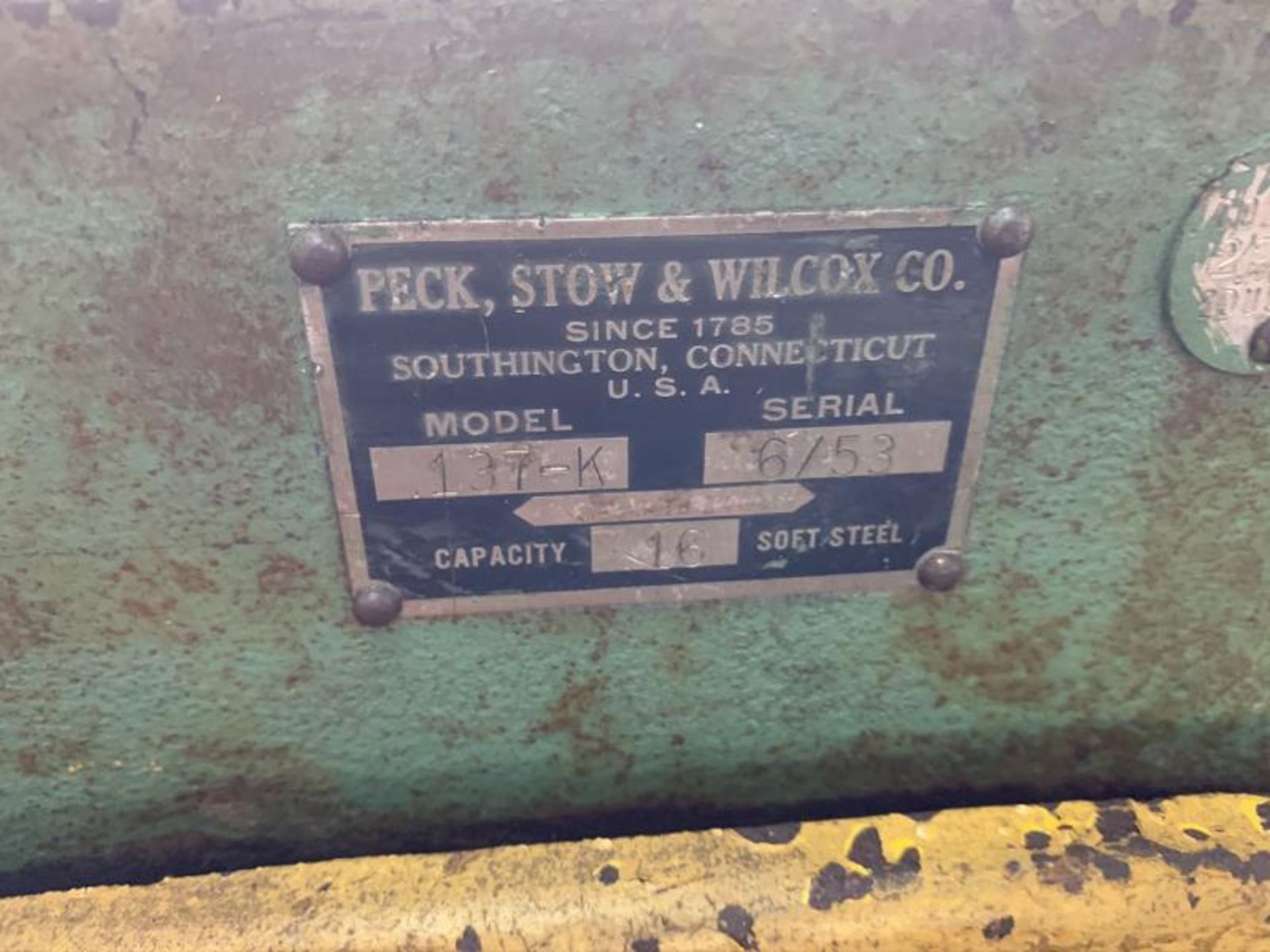 Pexto jump shear 3', M: 137-K, SN: 6/53, capacity 16 soft steel - Image 2 of 5