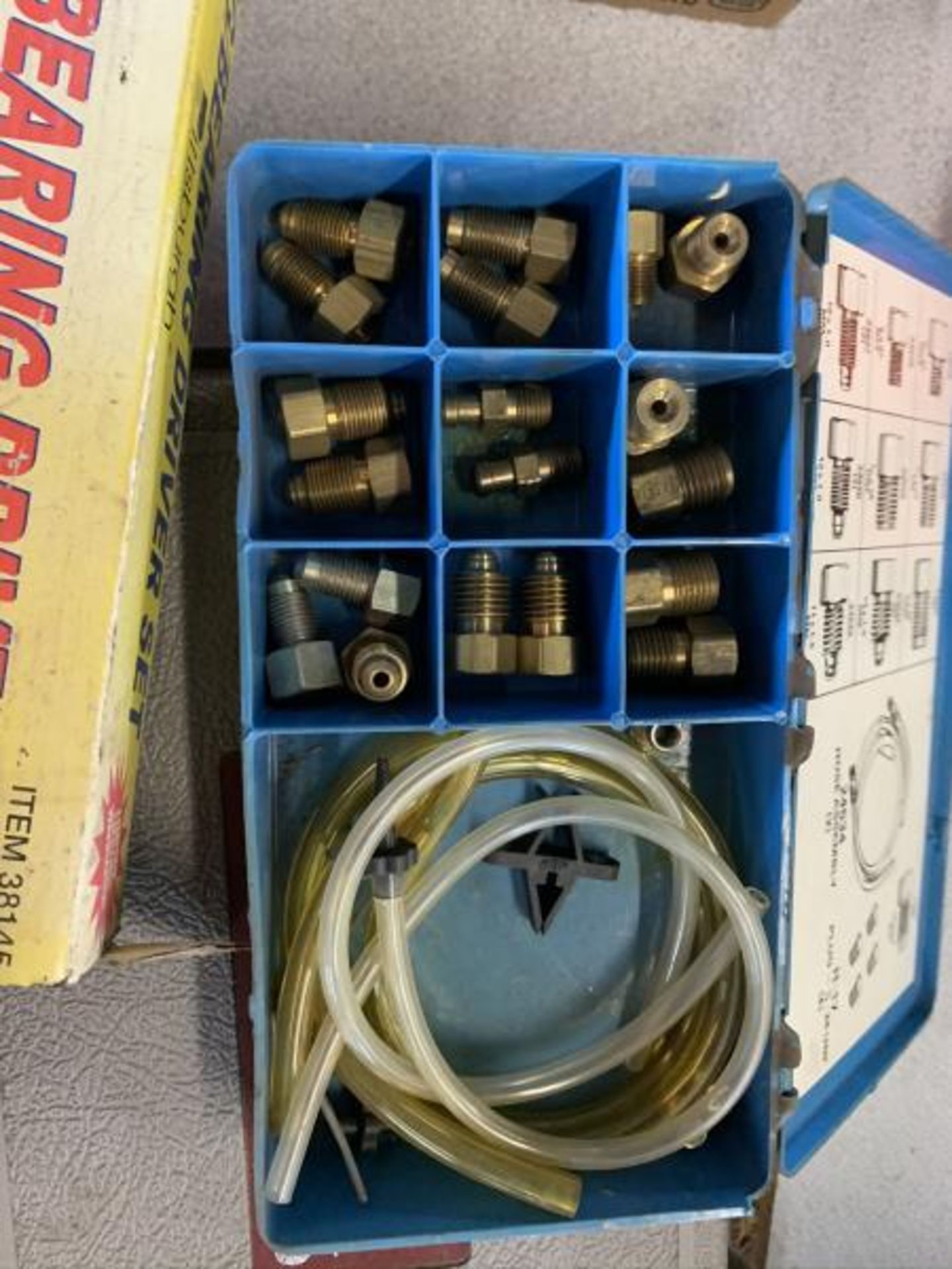 Lot of Bushing/Bearing driver set, Master cylinder bench bleeder kit, 3/8" steel stamping kit - Image 3 of 4