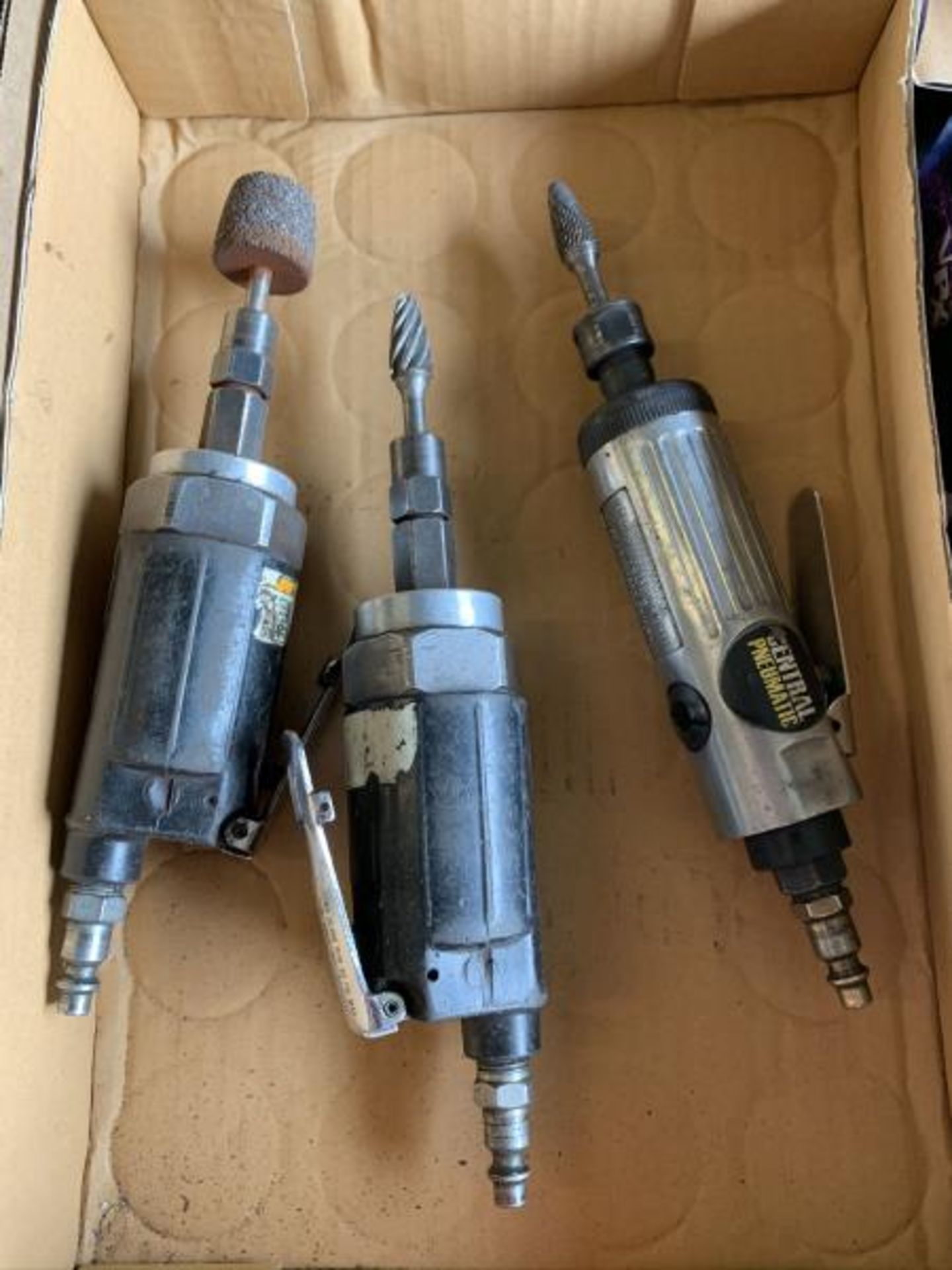 (3) Central Pneumatic air die grinders