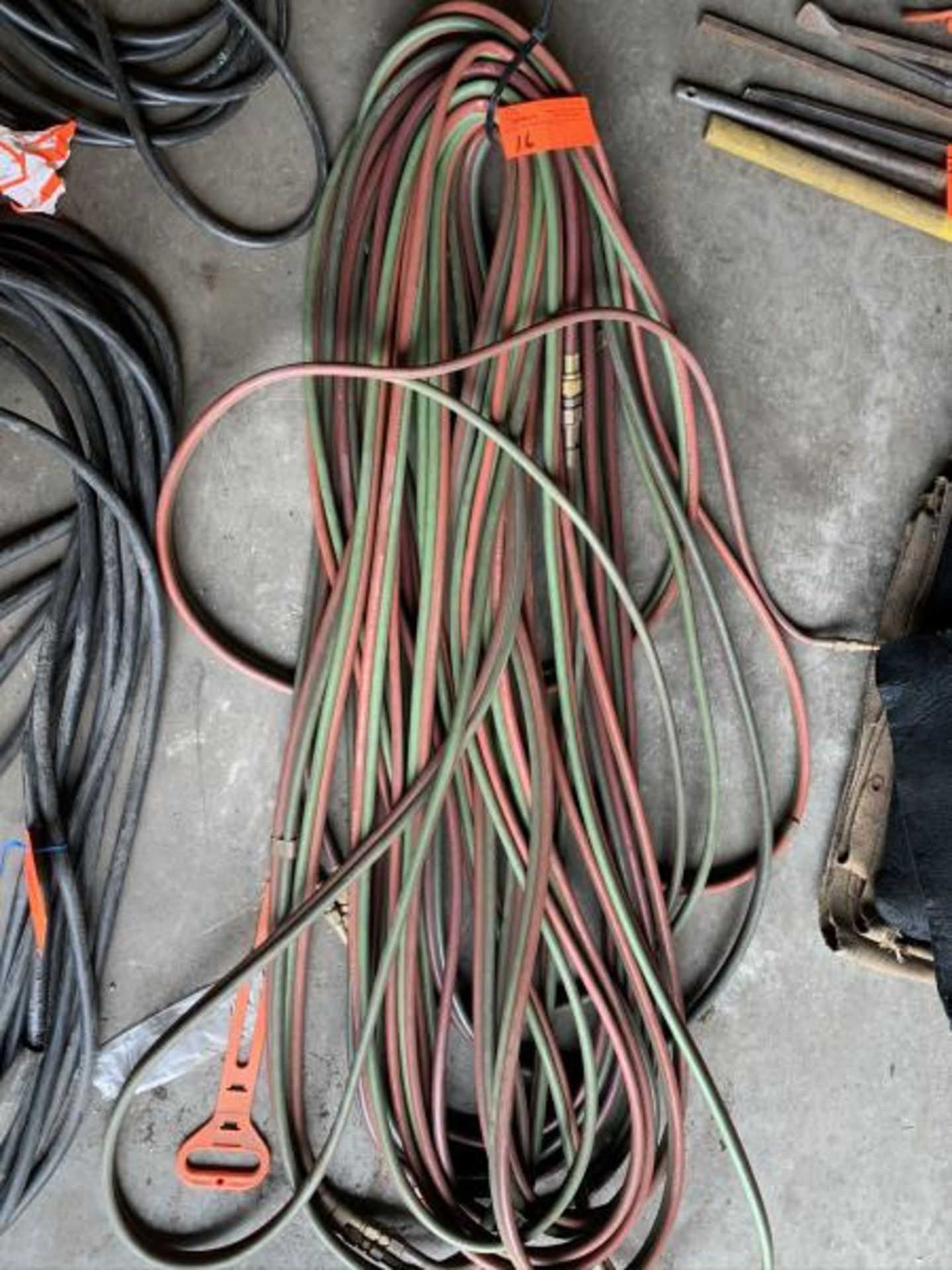 Acetyle & Oxygen hose with quick disconnect, approx 100'(+)