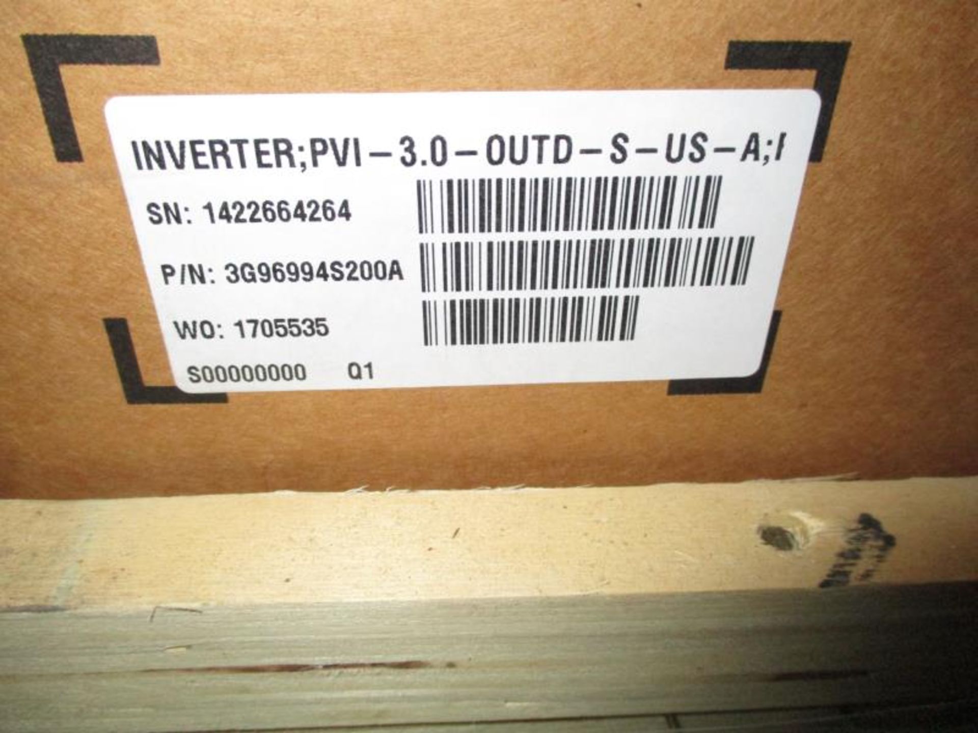 Uno Solar Inverter, PVI-3.0-OUTD-S-US-1 - Image 2 of 3