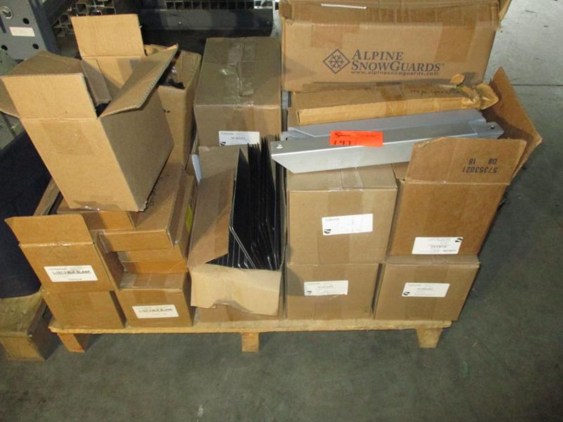 Pallet of Eco Fastening GF1 8x12 Matte Black Flashing & L-101-3 BLK Blank