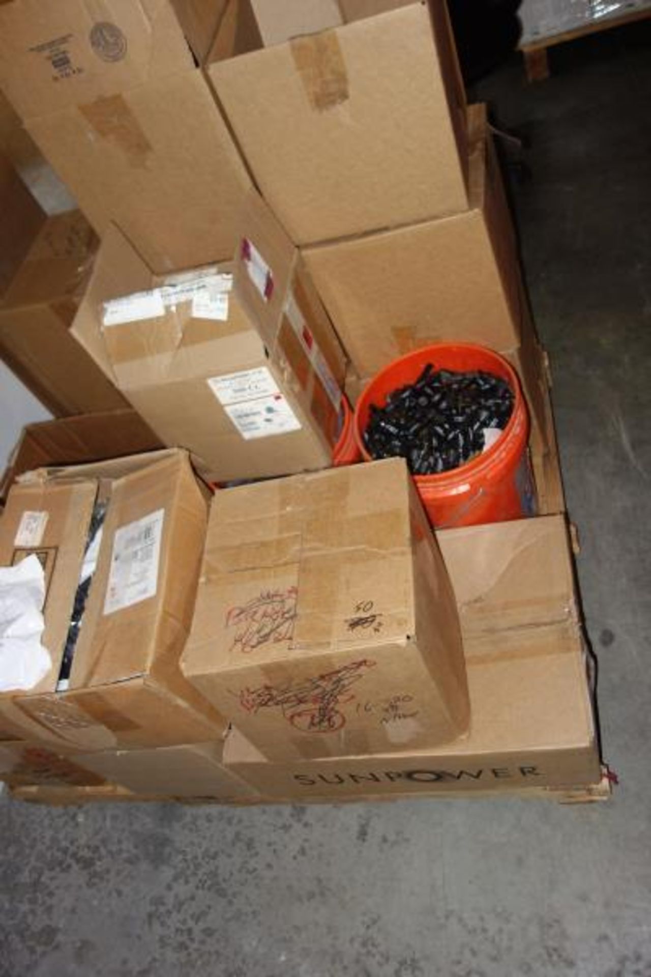 Pallet of Couplings, Chase Nipples, HD Galv Steel Loop Straps, Plastic Female Cable Connectors - Image 6 of 11