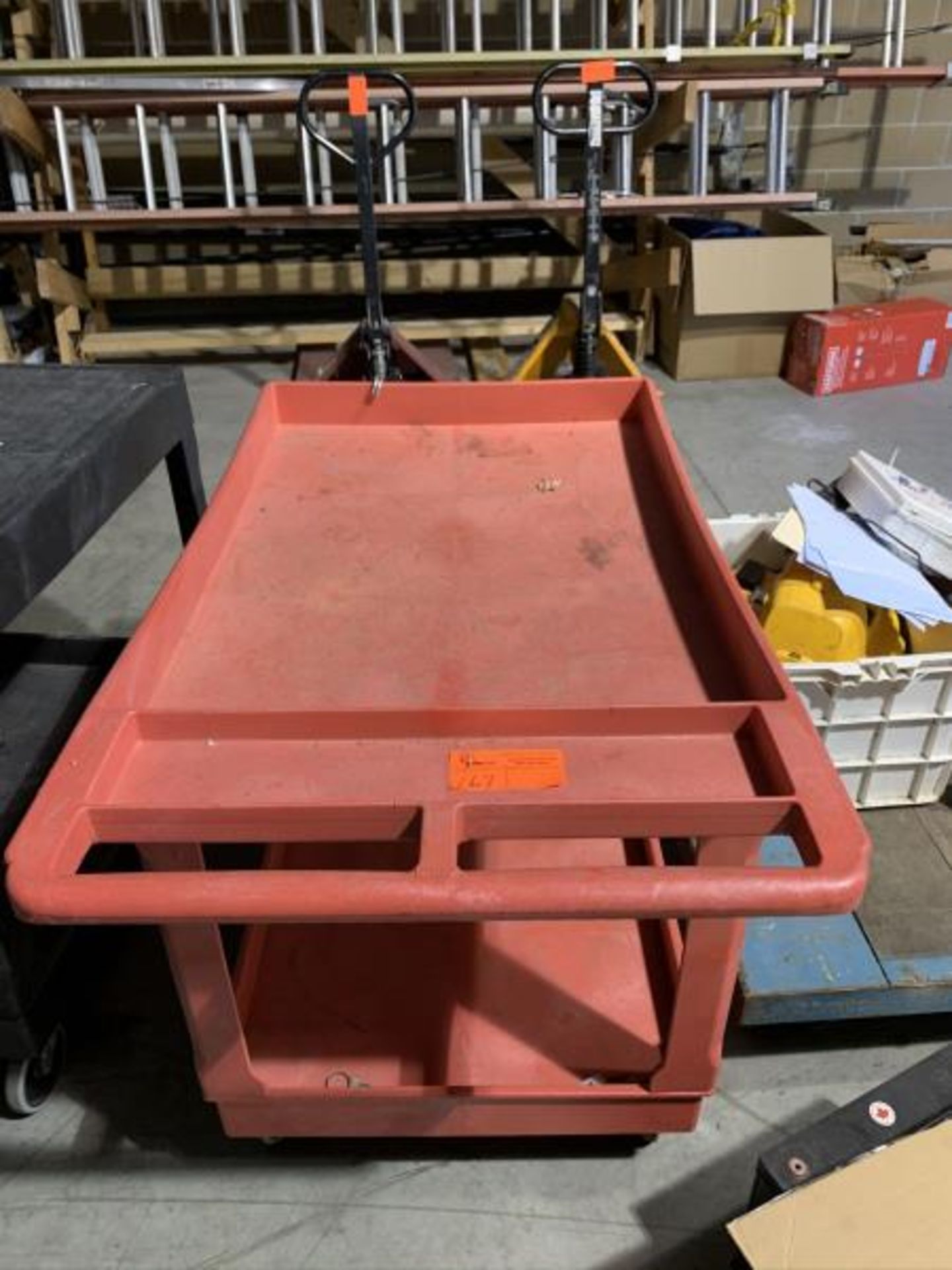 Red Uline Shop Cart