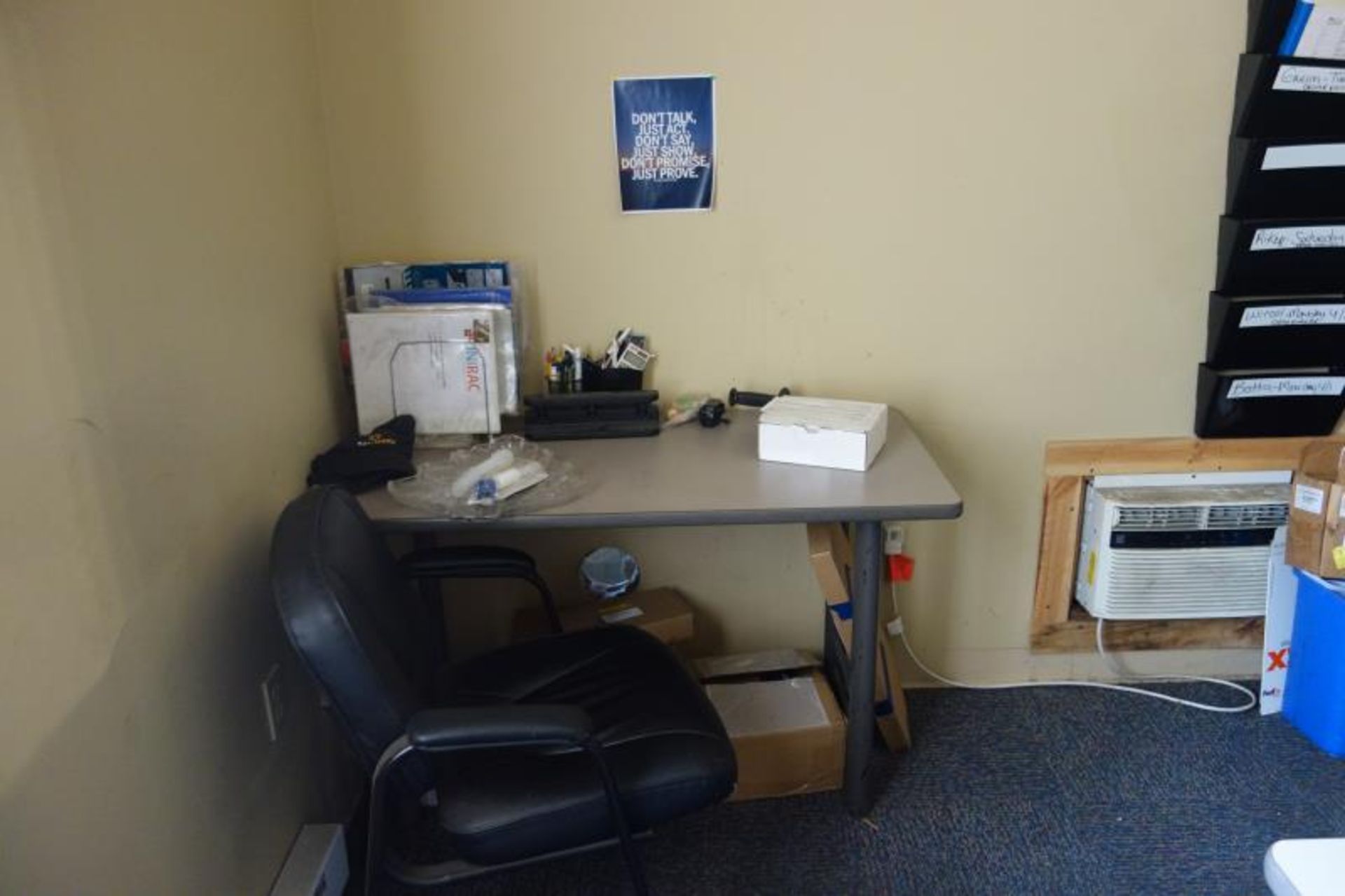 Contents of Warehouse Office - Desk, Chairs, Epson GT-585 Scanner, HP LaserJet P1102W, (2) Dell Flat - Image 2 of 6