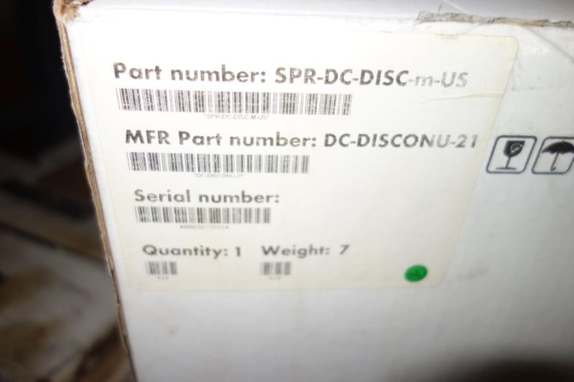 Pallet of SunPower / Schuco DC Disconnect Switch, PN: Dc-Disconnect-21-K9A & SPR-DC-DISC-M-US - Image 7 of 9