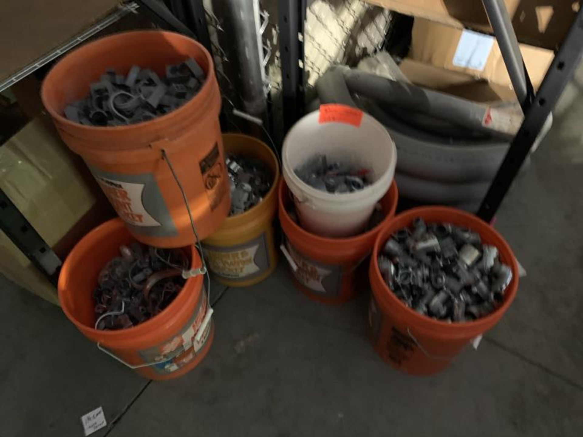 (6) Buckets of hangers & coupling - Image 2 of 2