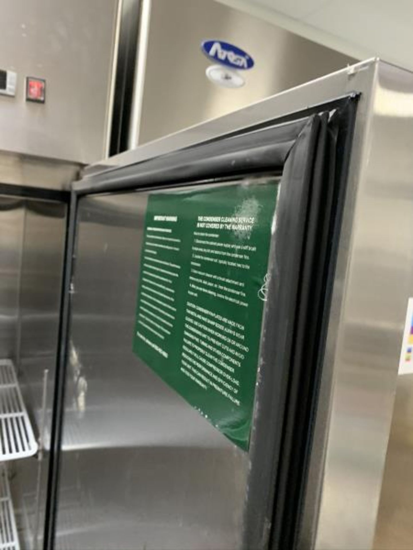 Atosa Reach-In Freezer, Model: MBF8003, Made 2018, three-section , self-contained refrigeration, - Image 6 of 6