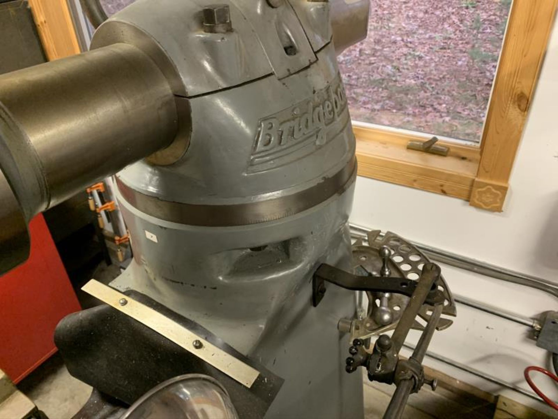 Bridgeport Milling Machine, SN: 22637, with Lyman MK 4 Power Feed, Bridgeport Machine vise, Head SN: - Image 8 of 17