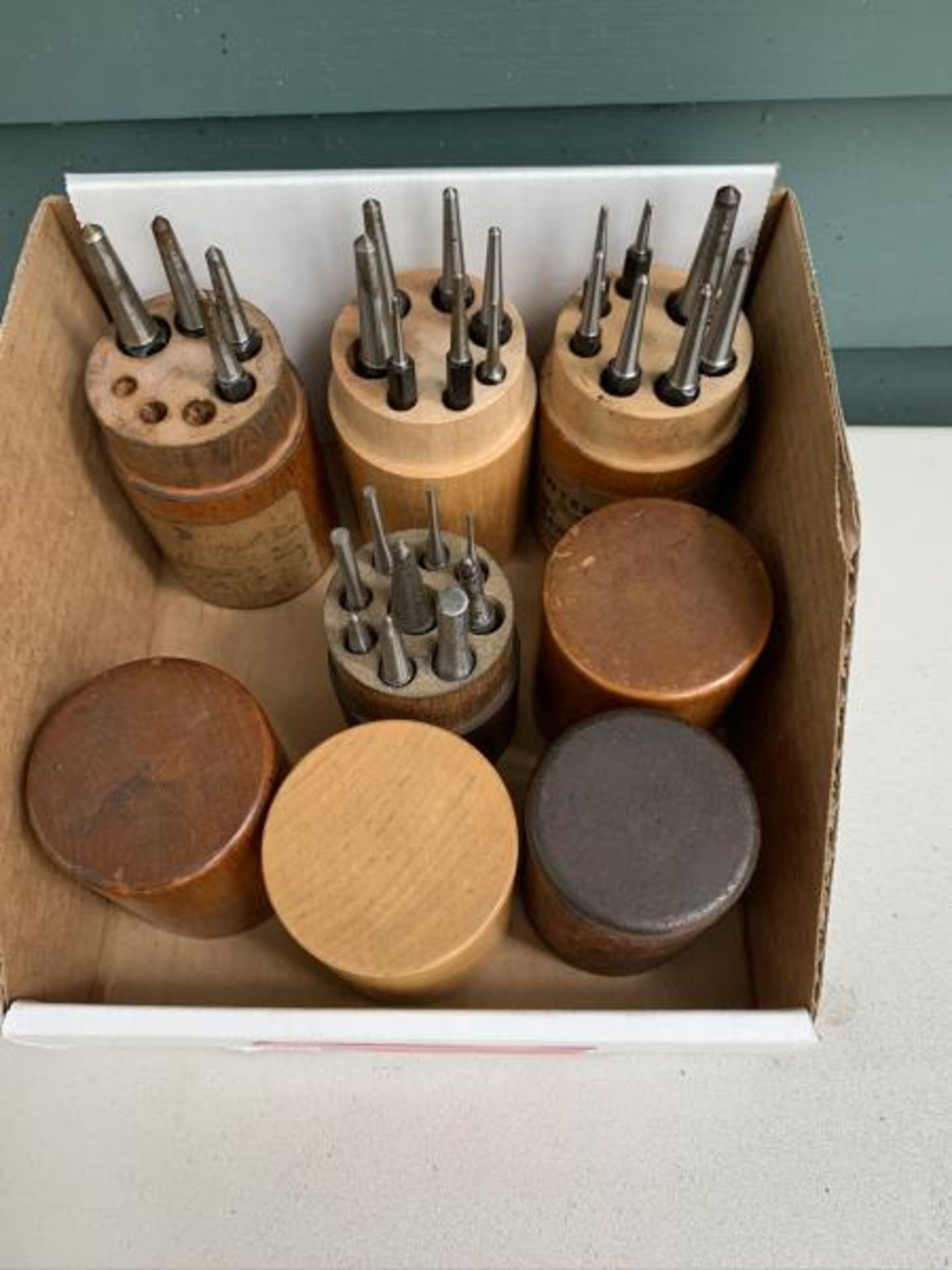 (4) Wooden boxes of center punches - Image 2 of 3