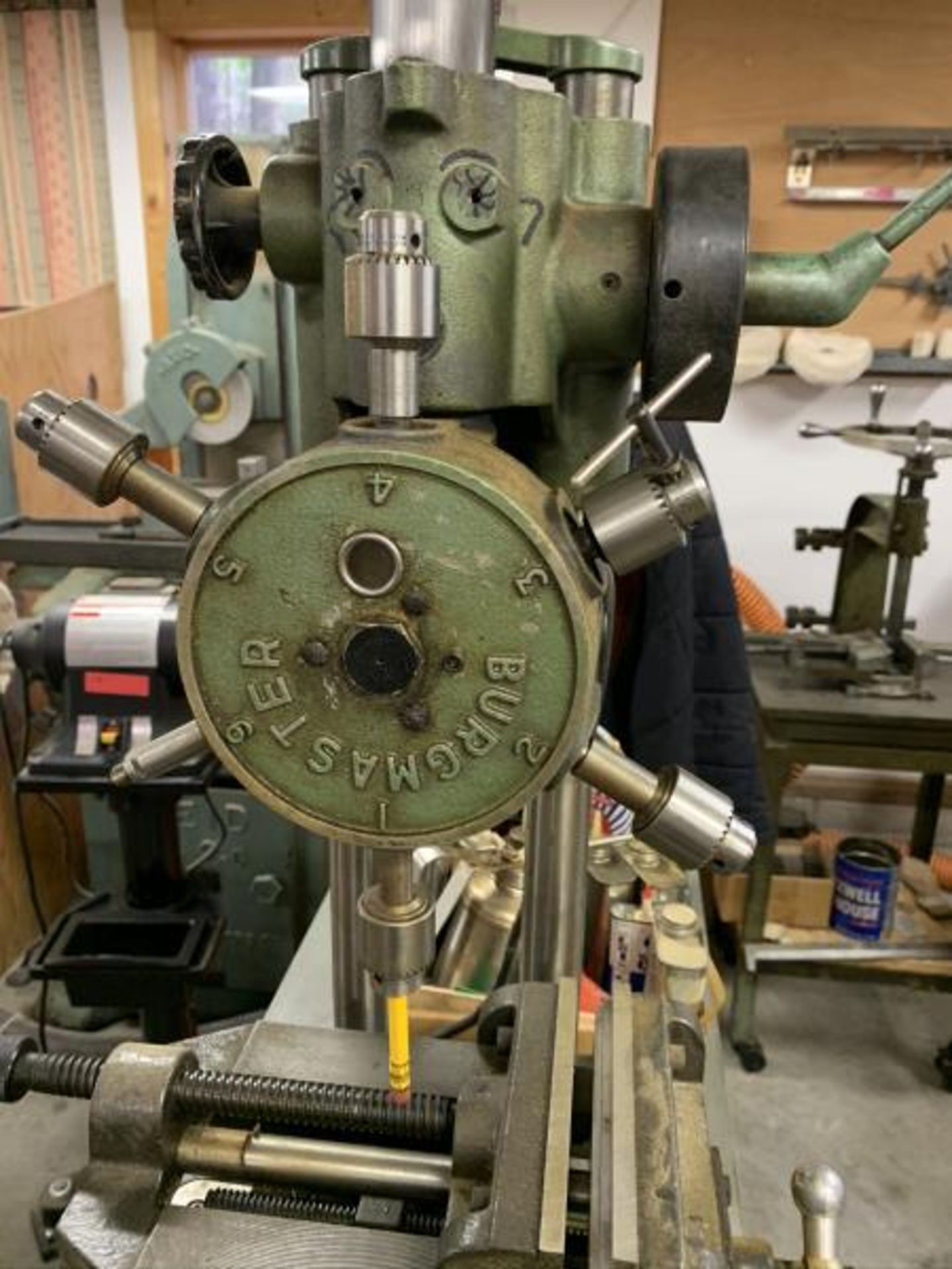 Burgmast Turret Drill with Machine Vise - Image 2 of 4