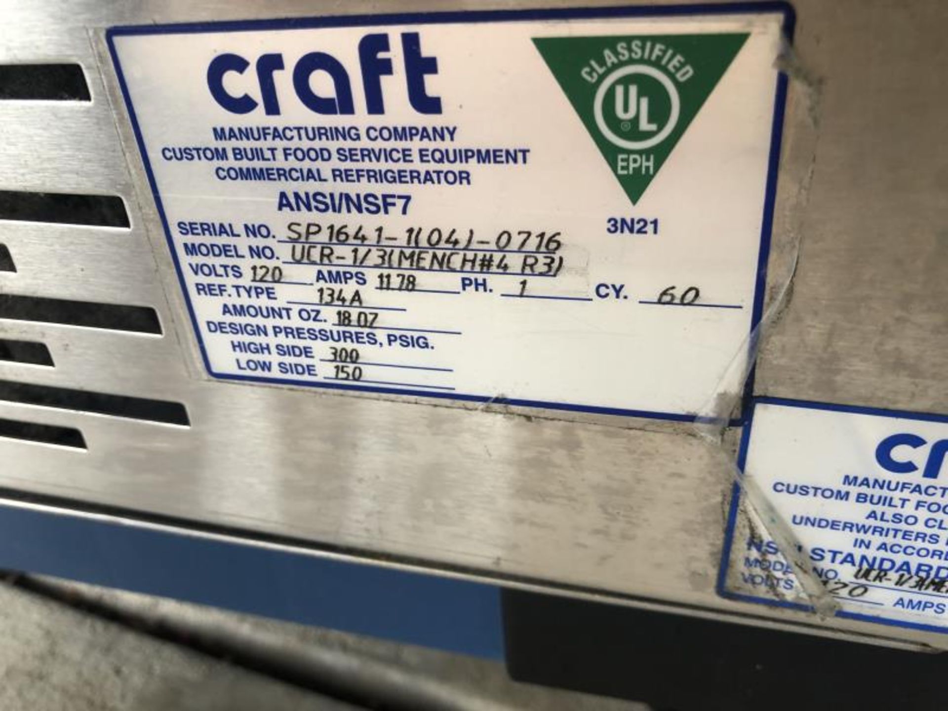 Beverage Merchandiser by Craft, Model: UCR-1/3 Mench4R3, SN: SP1641-1(04)--716 - Bild 3 aus 4