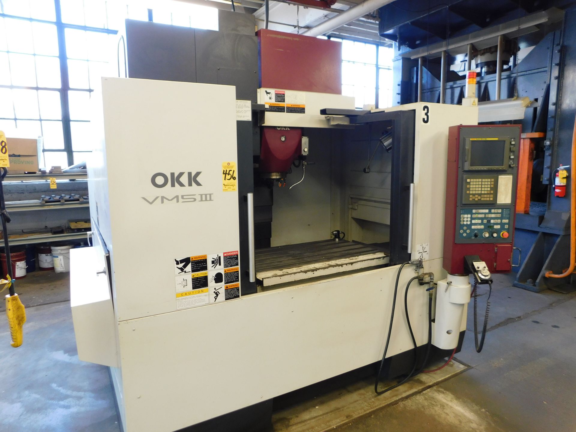 OKK Model VM5-III CNC Vertical Machining Center, S/N 2233, New 2006, Fanuc 180is-MB CNC Control, - Image 4 of 7