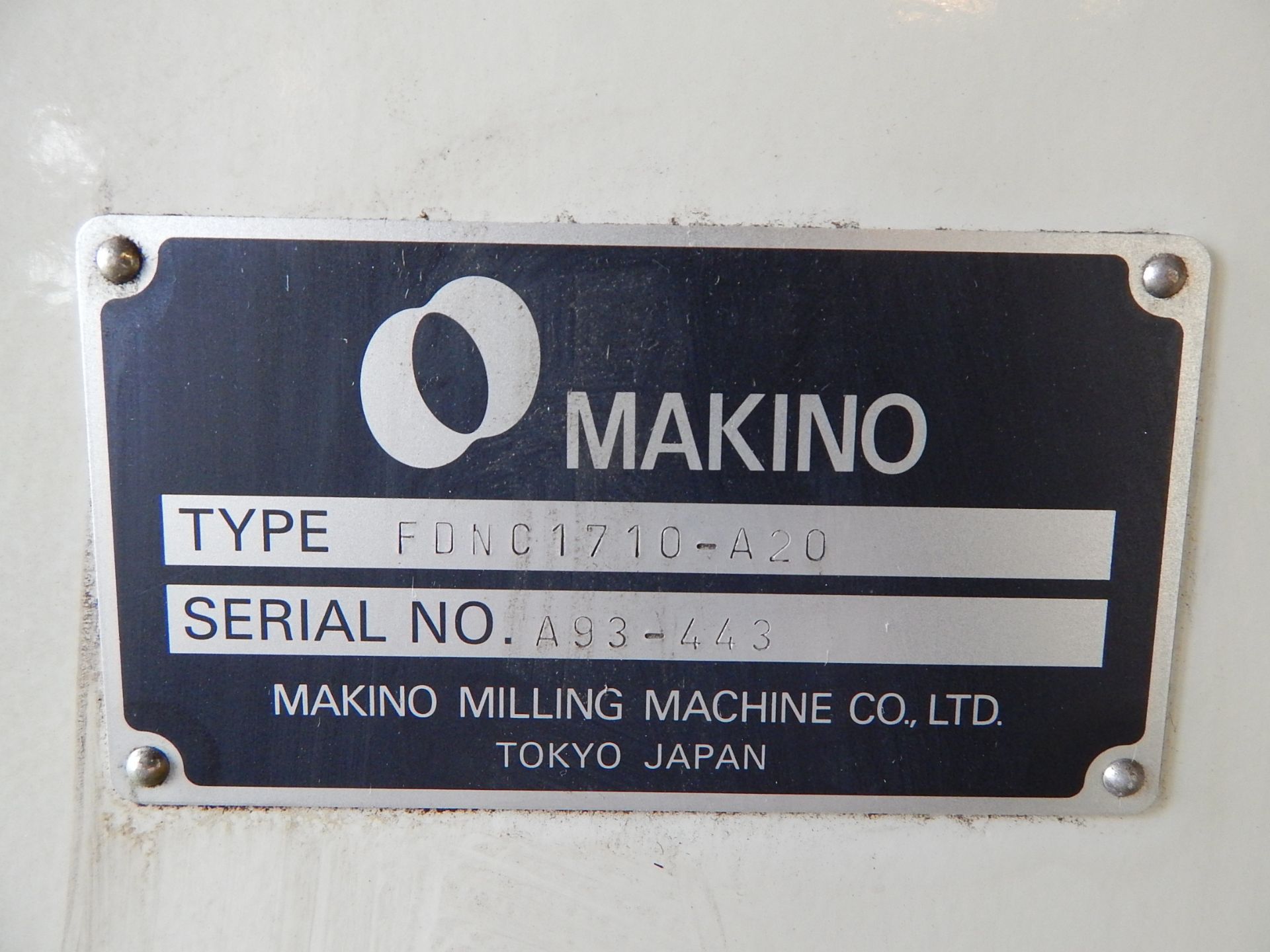 Leblond Makino Model FNC1710 CNC Vertical Machining Center/Copy Mill, S/N A-93-443, New 1993, - Image 18 of 21