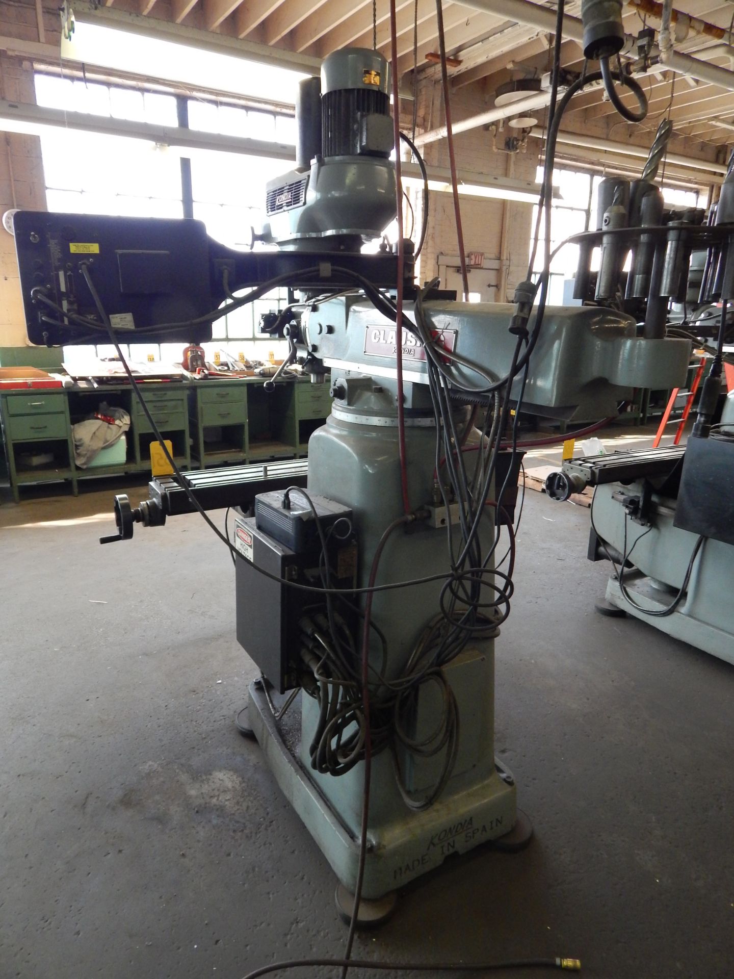 Clausing Kondia/Prototrak CNC Knee Mill, Model FV-1, S/N Z-178, Prototrak MX2 CNC Control, Power - Image 14 of 14