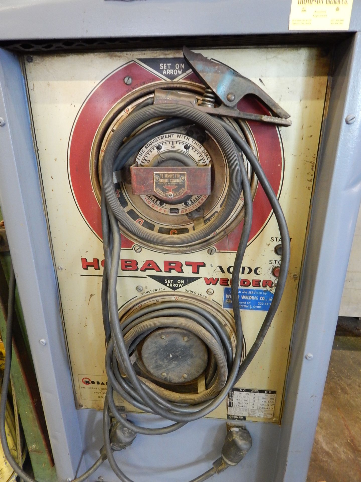 Hobart Model AD-364 AC/DC Welder, s/n 12RT-3187 - Image 2 of 4