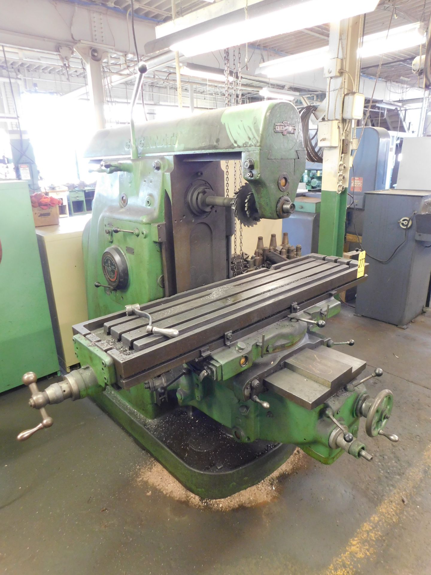 Cincinnati #3 Horizontal Mill, s/n 4A3U1Y-54, 50 Taper, with Tooling