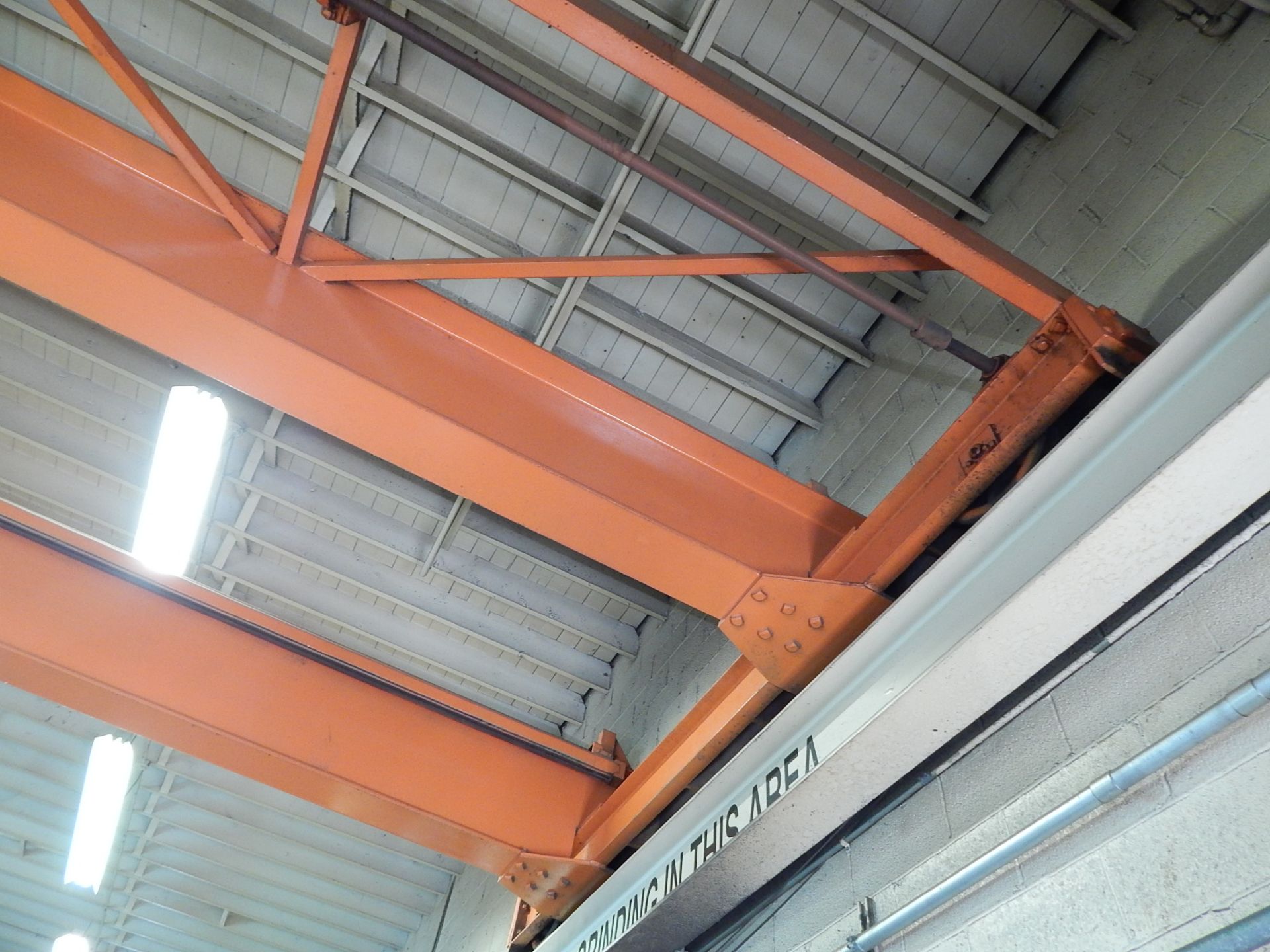 Cleveland Beacon 10 Ton Overhead Crane, with Top Running Electric Hoist, Double Girder, 4-Way - Image 4 of 10