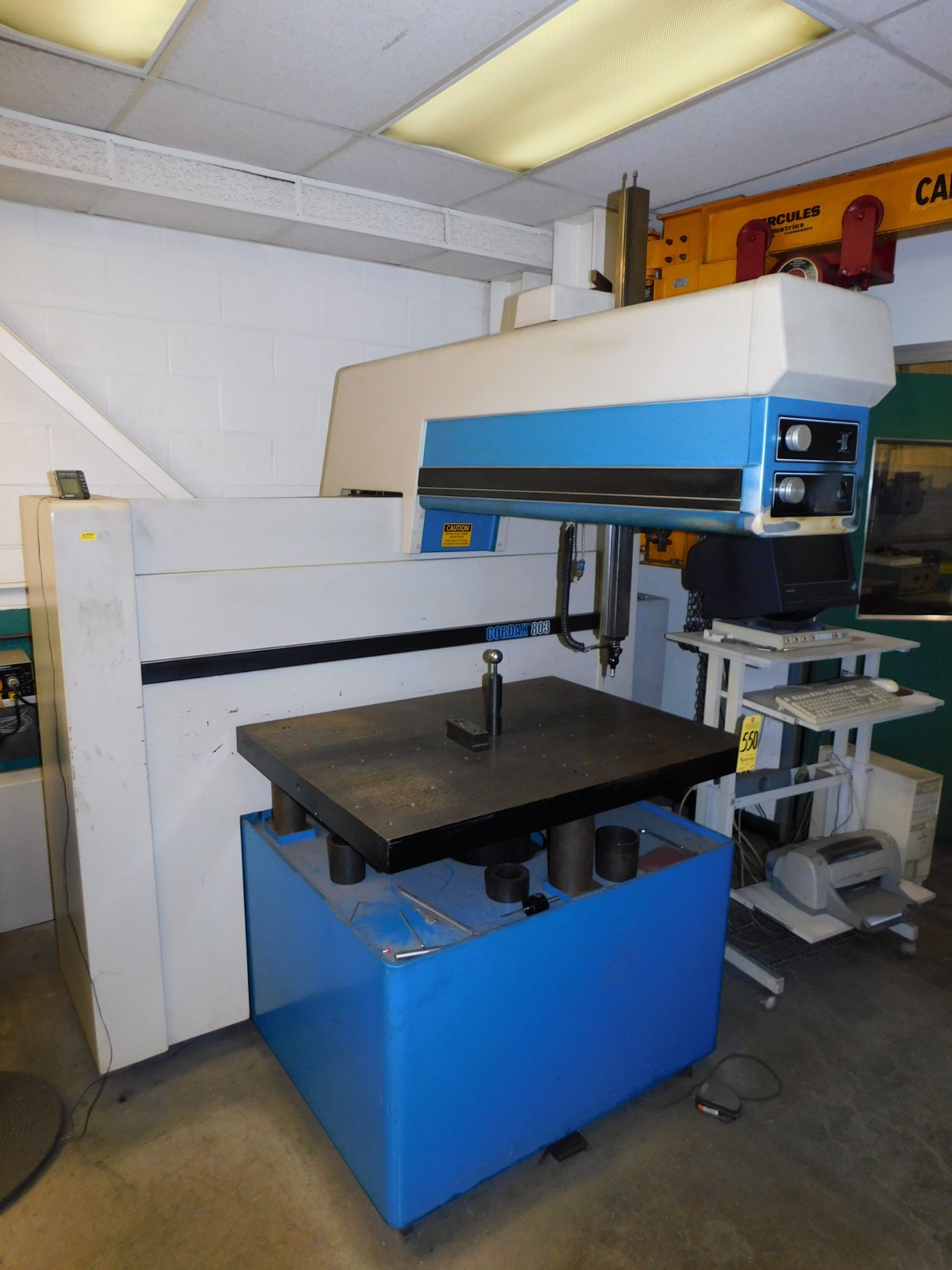 Bendix Cordax Model 803 Coordinate Measuring Machine, S/N 2-2921-1179, Renishaw Probe - Image 3 of 7