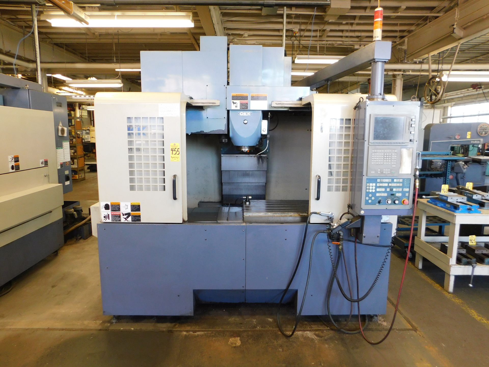 OKK MODEL VM5-II CNC Vertical Machining Center, S/N 1330, New 2003, Mitsubishi Neomatic 635V CNC