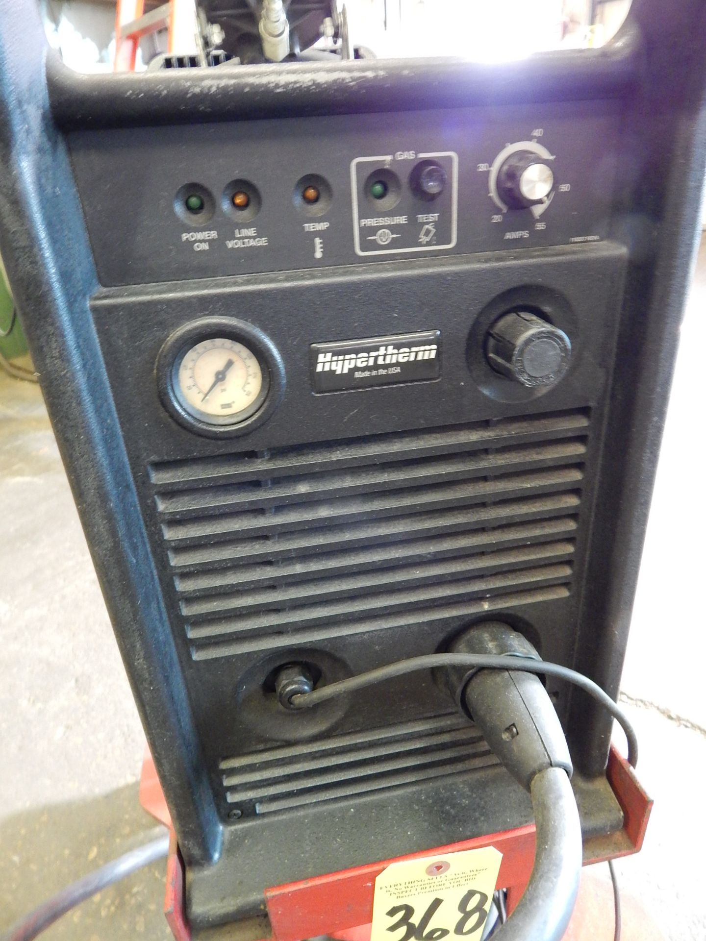 Hypertherm Powermax 900 Plasma Cutter, s/n 900-006754, 230/1/60, with Cart - Image 4 of 6