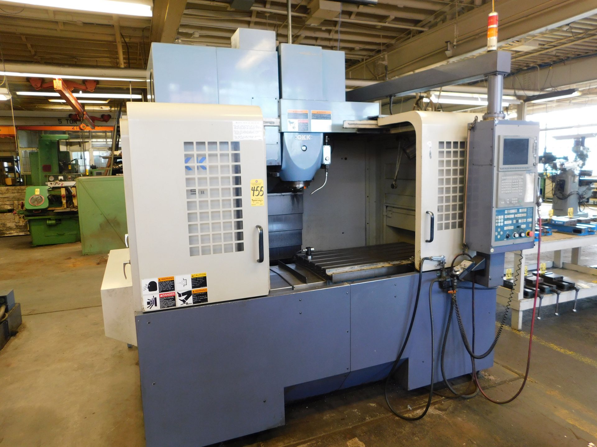 OKK MODEL VM5-II CNC Vertical Machining Center, S/N 1330, New 2003, Mitsubishi Neomatic 635V CNC - Image 2 of 9