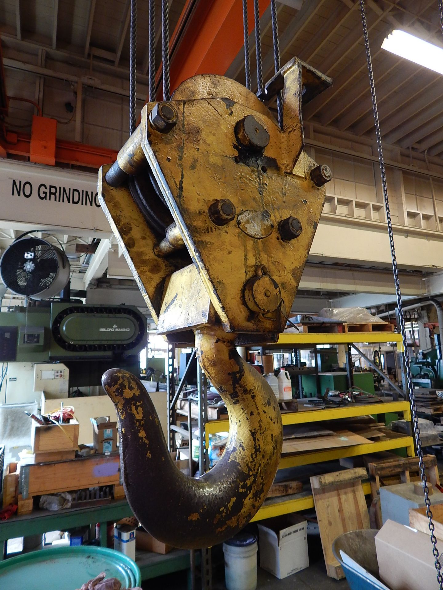 Cleveland Beacon 10 Ton Overhead Crane, with Top Running Electric Hoist, Double Girder, 4-Way - Image 8 of 10