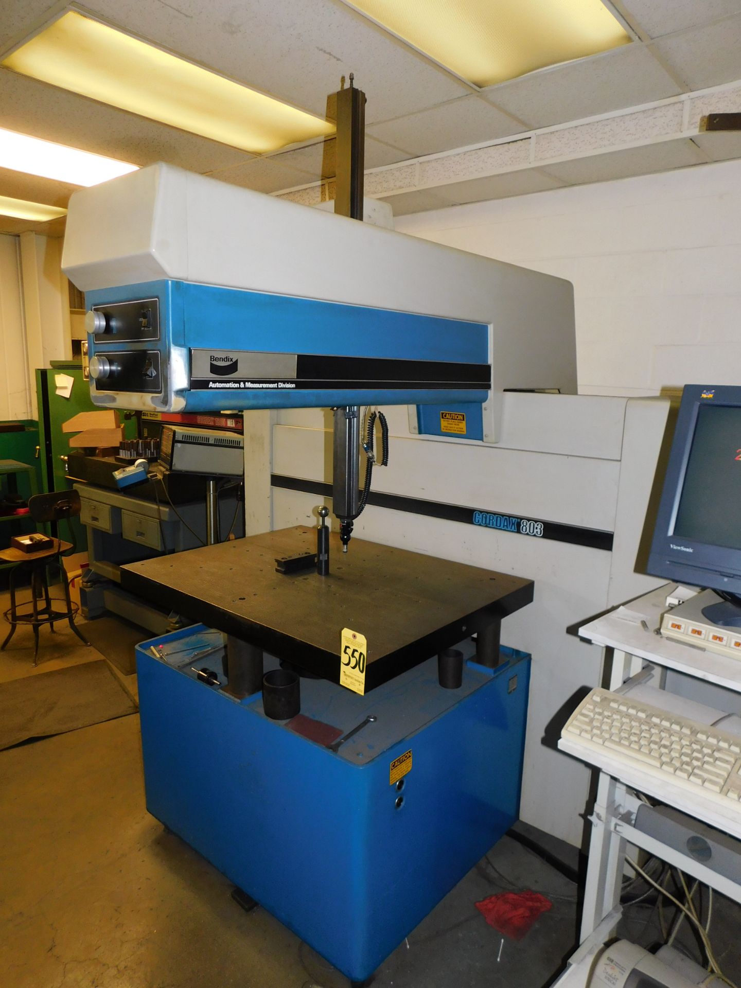 Bendix Cordax Model 803 Coordinate Measuring Machine, S/N 2-2921-1179, Renishaw Probe - Image 2 of 7