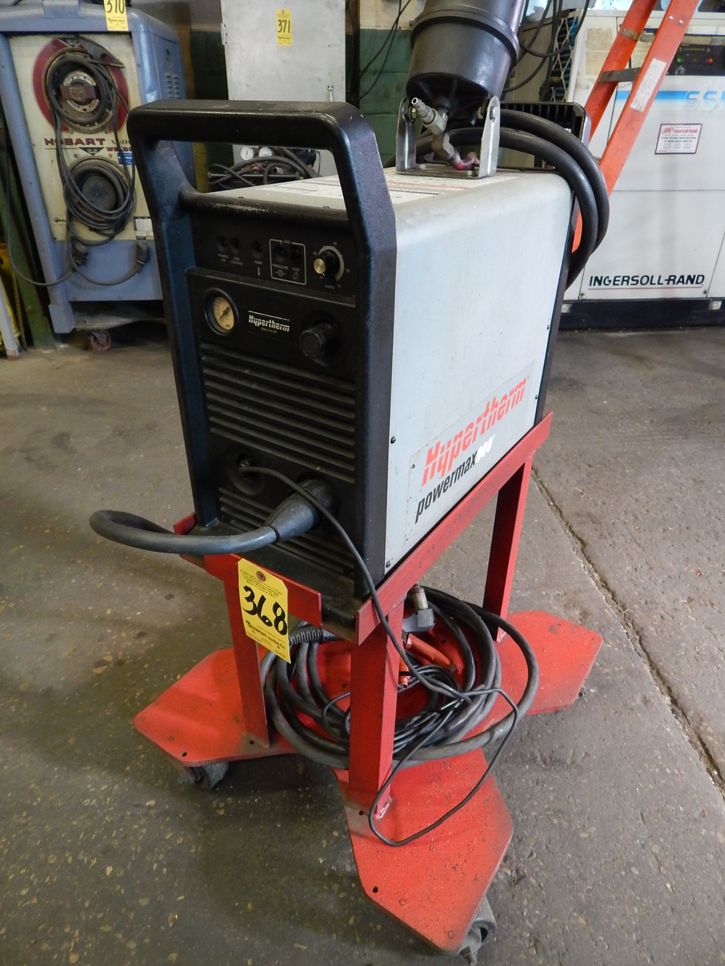 Hypertherm Powermax 900 Plasma Cutter, s/n 900-006754, 230/1/60, with Cart - Image 2 of 6