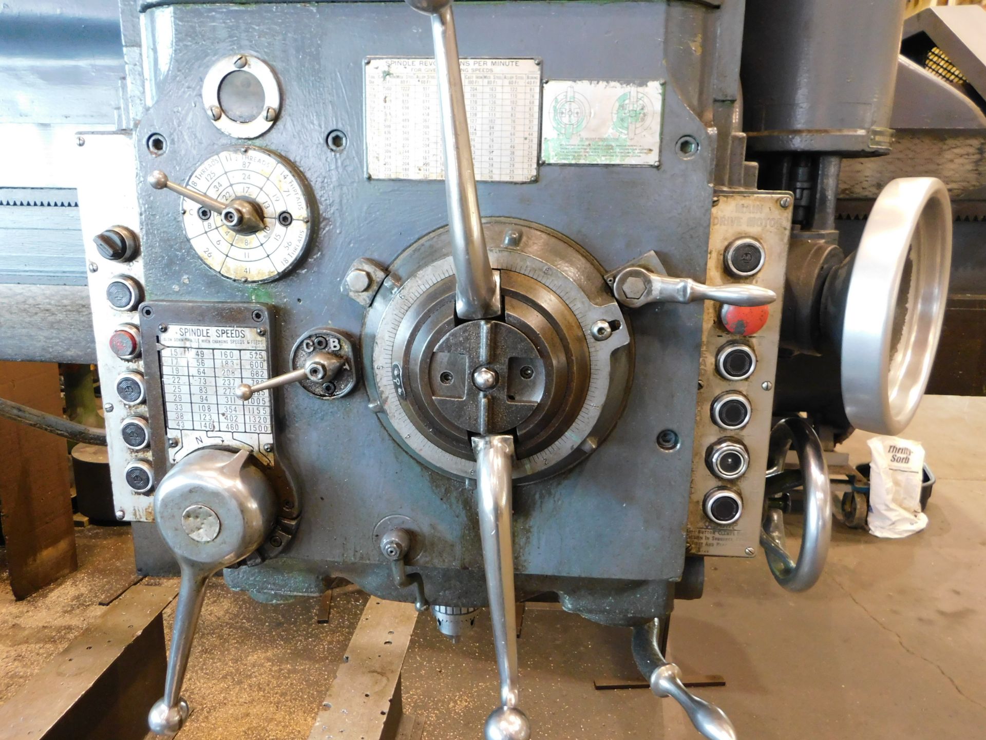 Carlton Model 3A, 6' X 15" Radial Arm Drill, S/N 3A5753, Power Clamping and Elevation - Image 4 of 7