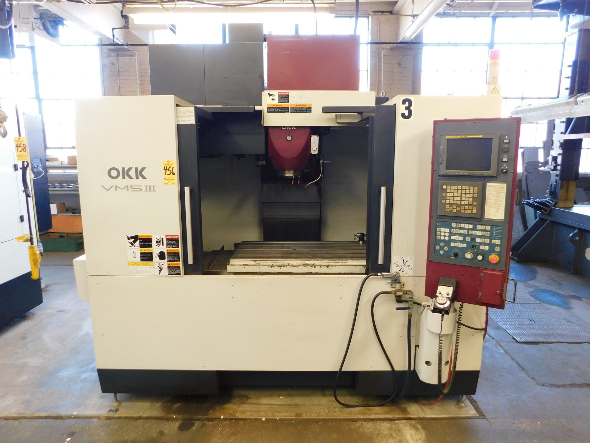 OKK Model VM5-III CNC Vertical Machining Center, S/N 2233, New 2006, Fanuc 180is-MB CNC Control,