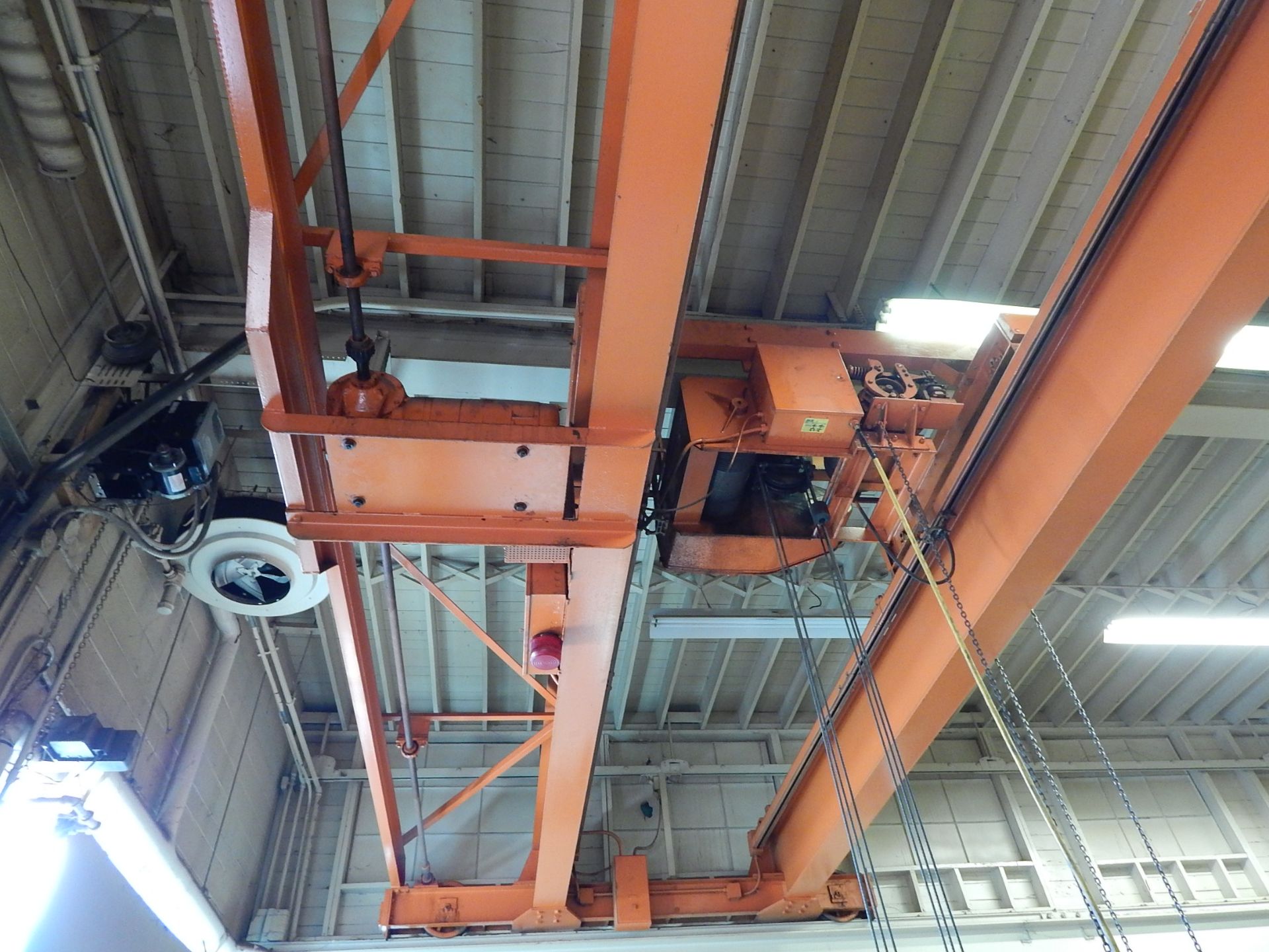 Cleveland Beacon 10 Ton Overhead Crane, with Top Running Electric Hoist, Double Girder, 4-Way - Image 6 of 10