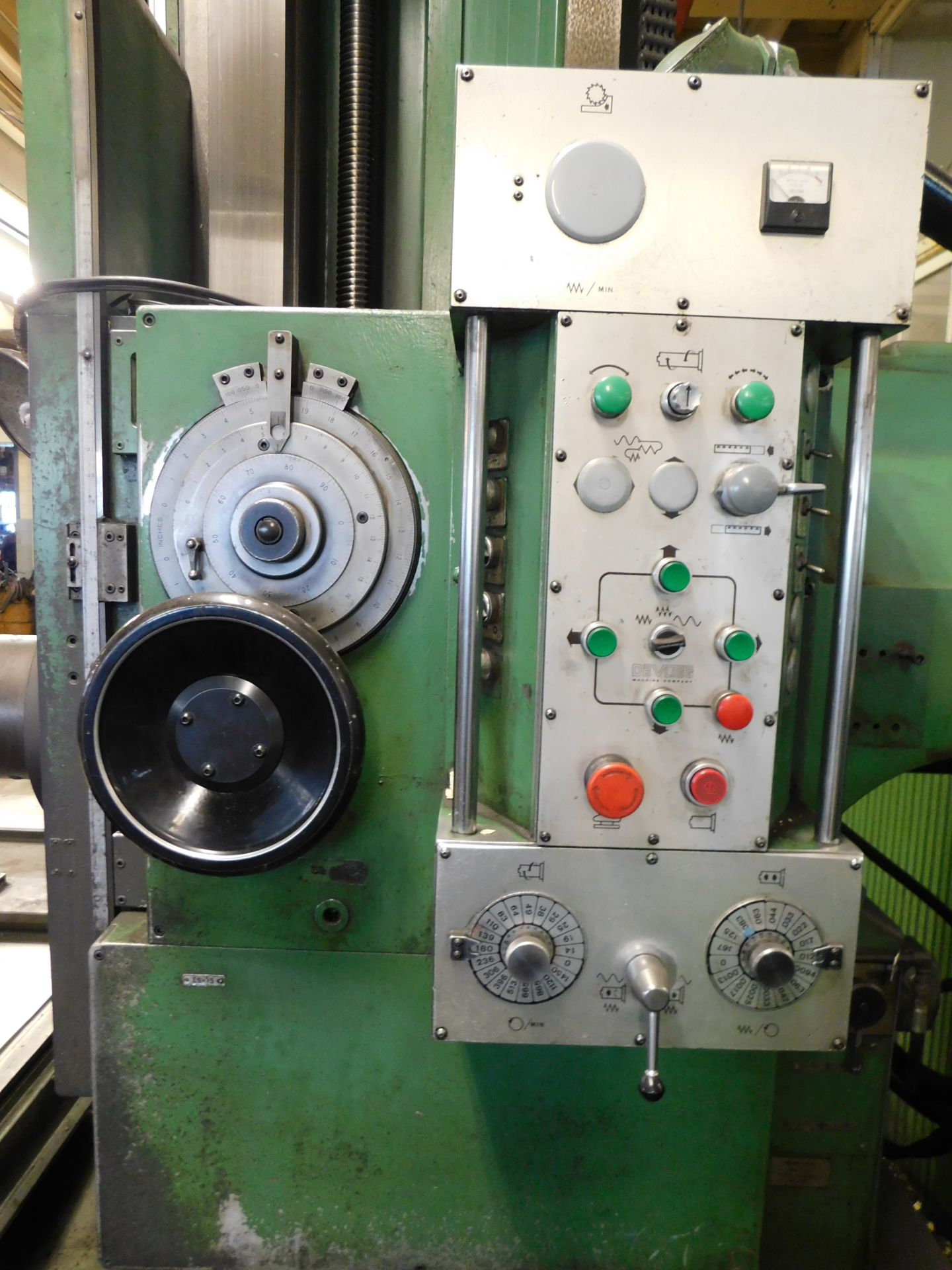 Devlieg Model 43K-48 Jig Mill, S/N 9201, 4" Spindle, 50 Taper, Heidenhahn Control, 48" X 35" - Image 9 of 14