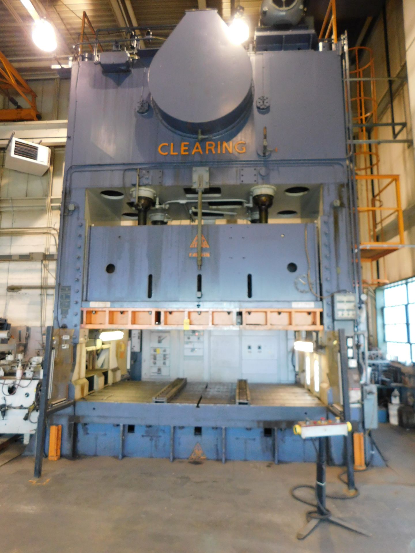 Clearing Model F-4500-138 Straight Side Press, S/N 18249, 500 Ton, 18" Stroke, 56" Shut Height, 136"