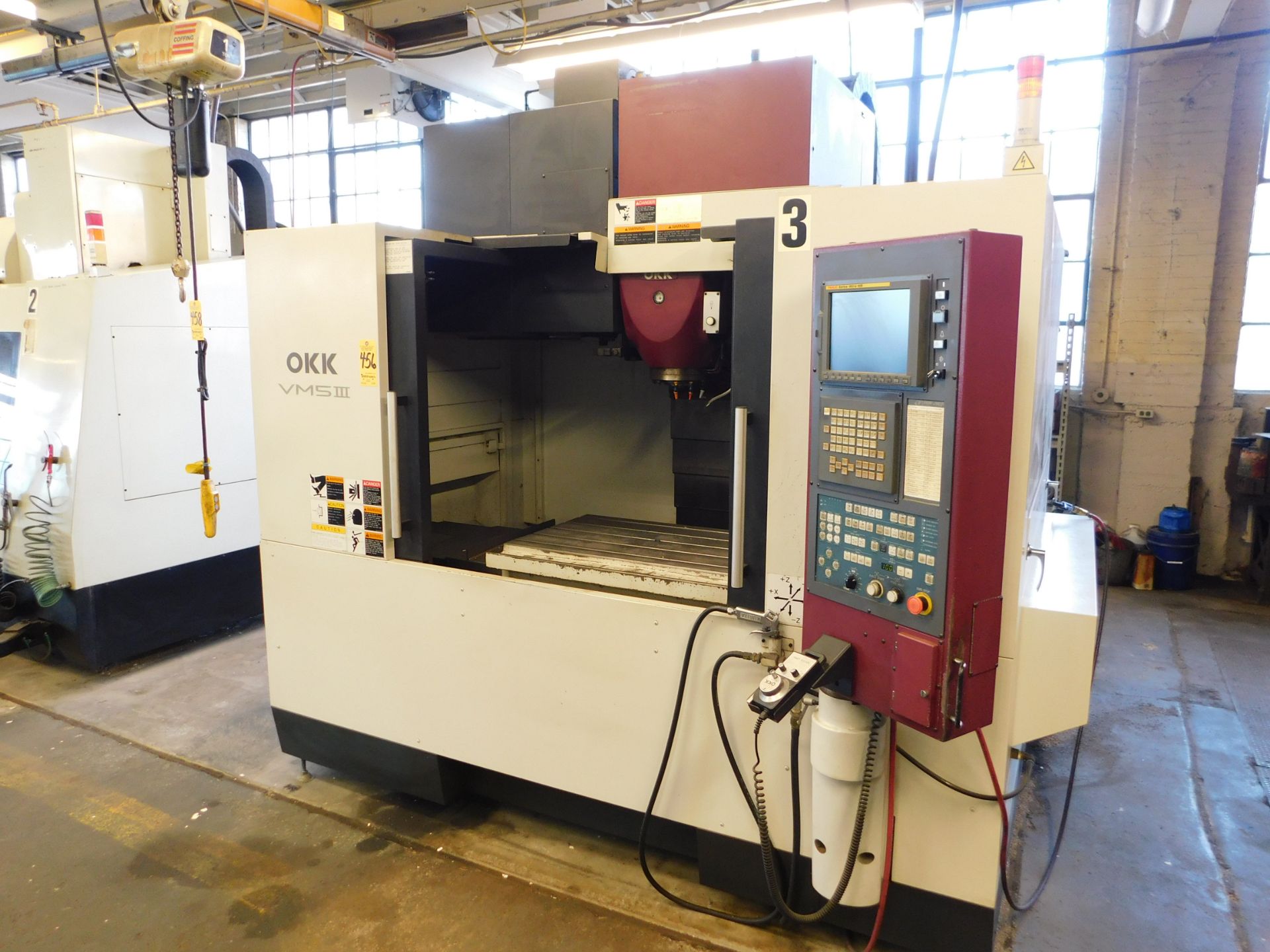 OKK Model VM5-III CNC Vertical Machining Center, S/N 2233, New 2006, Fanuc 180is-MB CNC Control, - Image 3 of 7