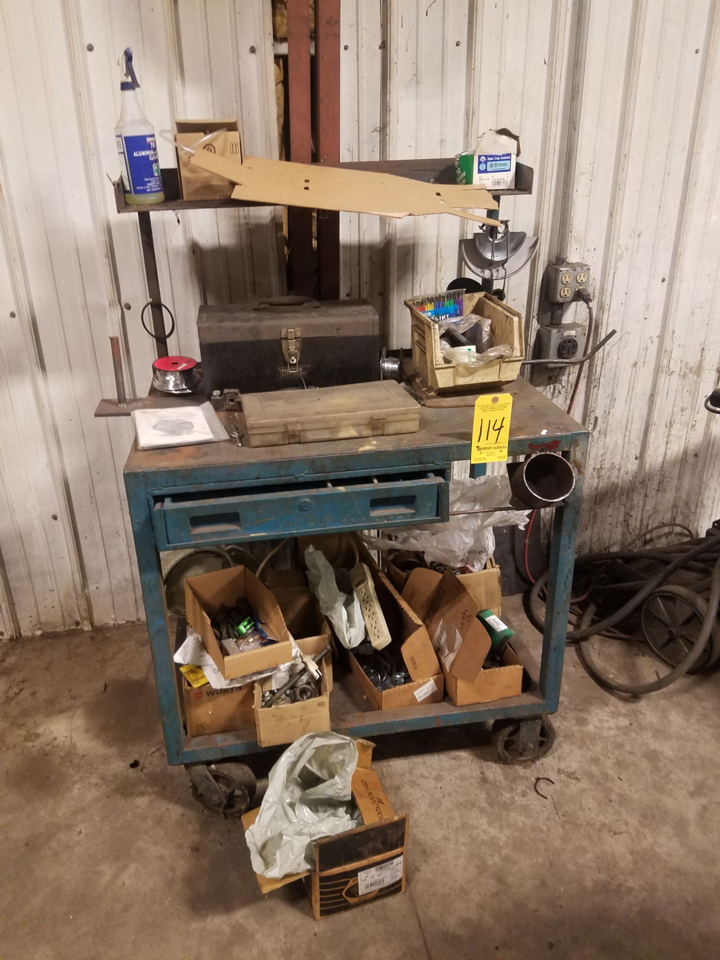 Metal Work Station and Contents