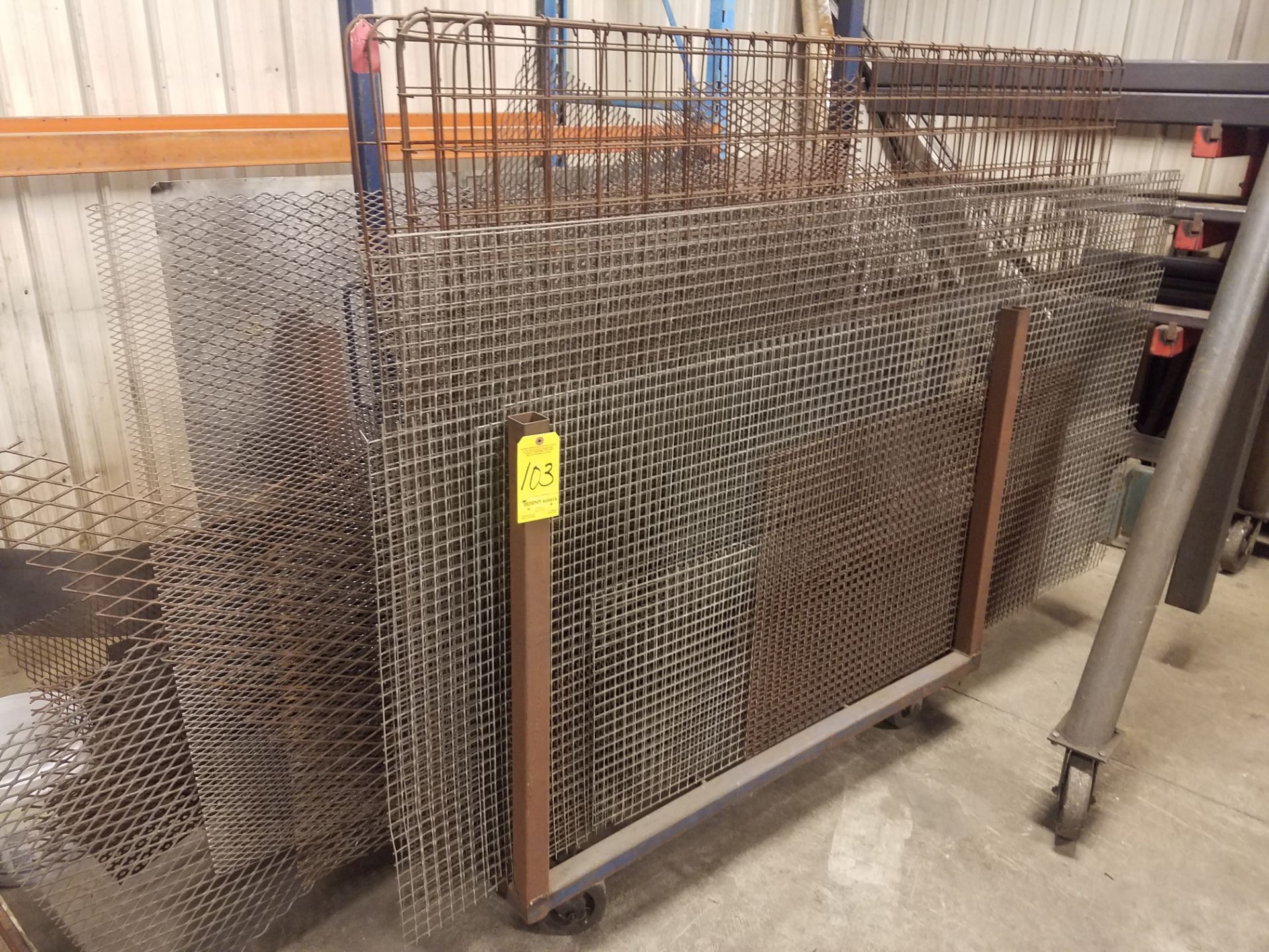 Steel Sheet Metal Storage Rack and Contents