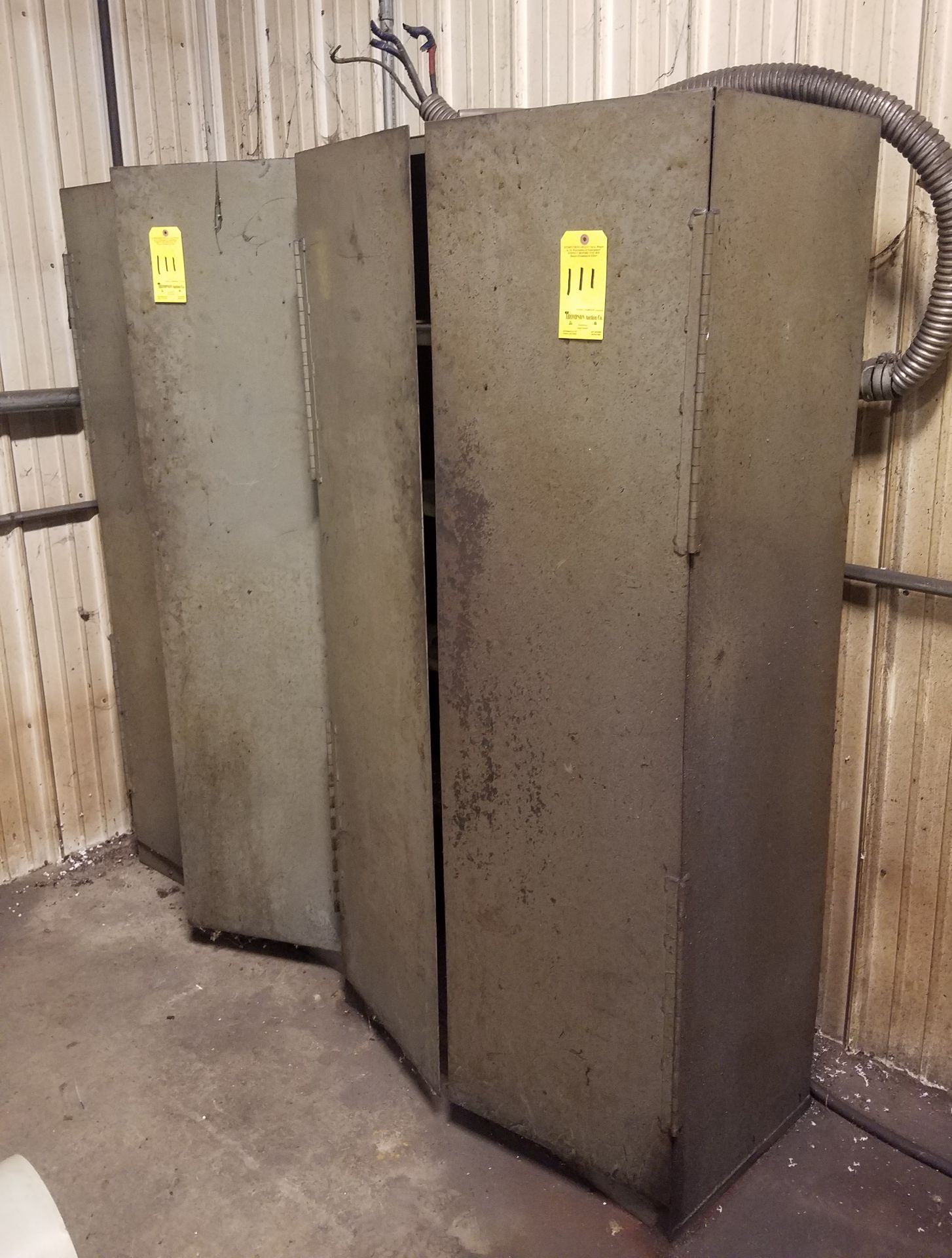 (2) Upright Metal Storage Cabinets