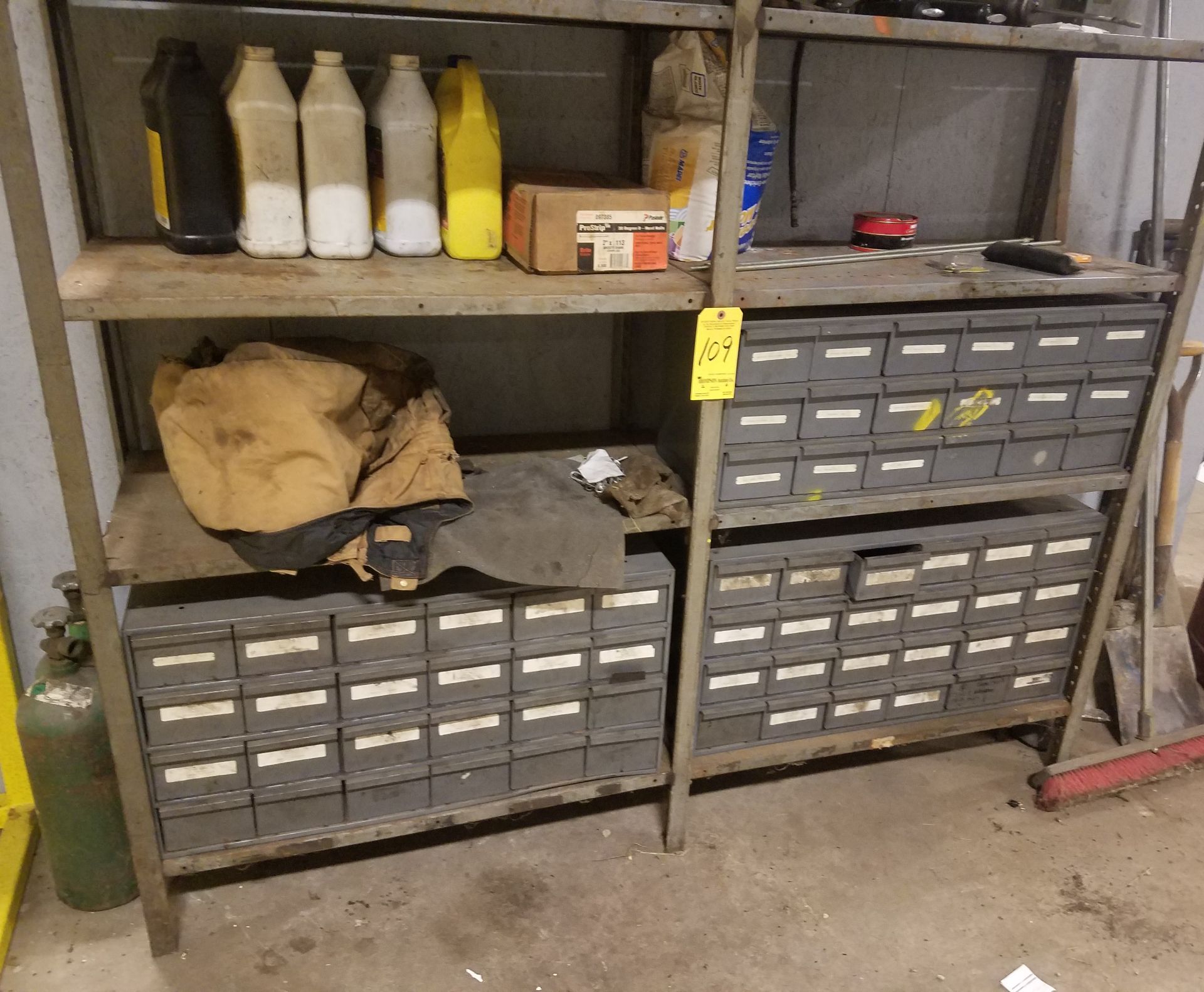 Hardware Parts Bins and Contents