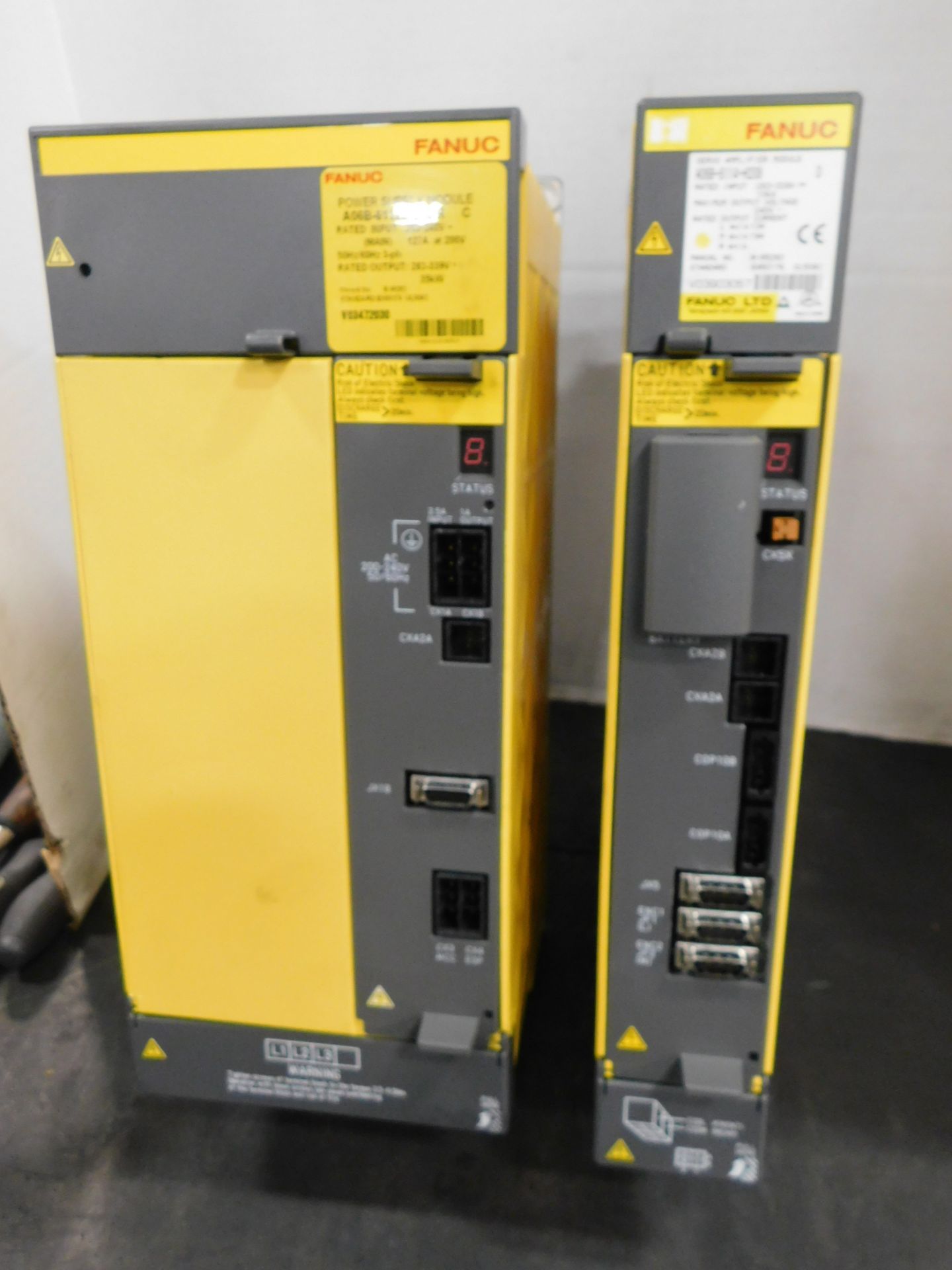 (1) Fanuc Model A06B-6110-R Power Supply Module and (1) Fanuc Model A06B-6114-H208 Servo Amplifier - Image 4 of 4