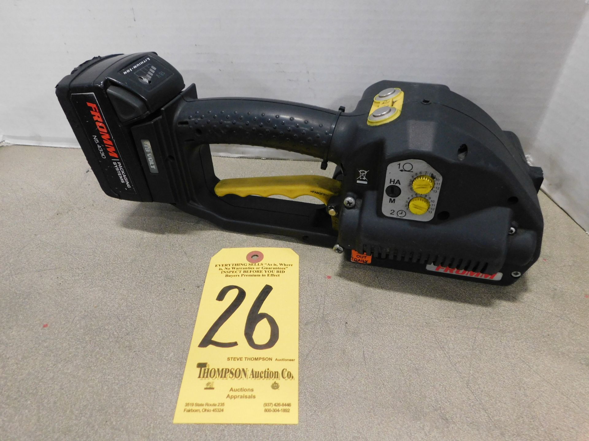 Fromm Model P329 Cordless Strapping Tool with Battery