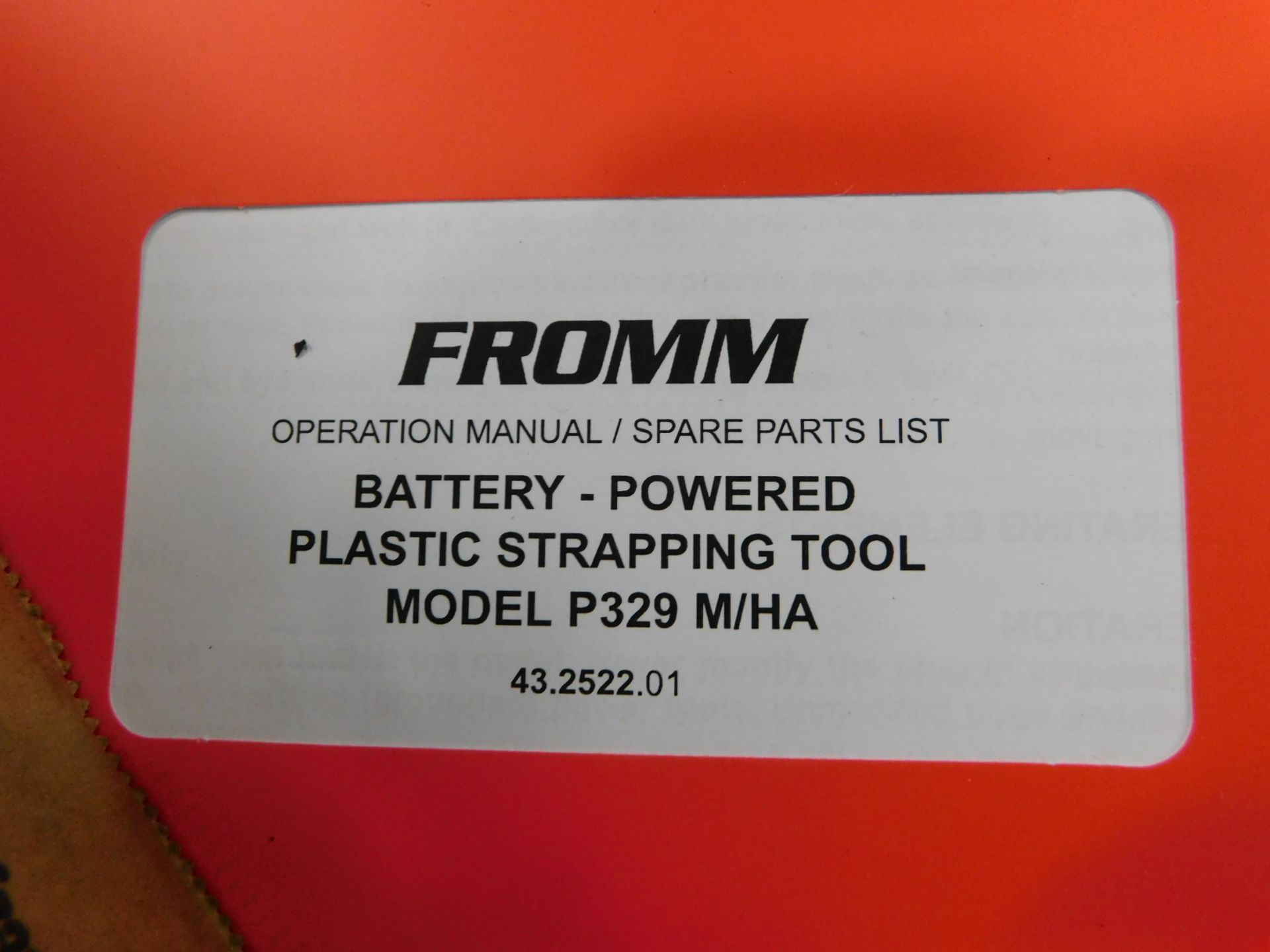 Fromm Model P329 Cordless Strapping Tool-NEW-NO BATTERY OR CHARGER- - Image 4 of 4