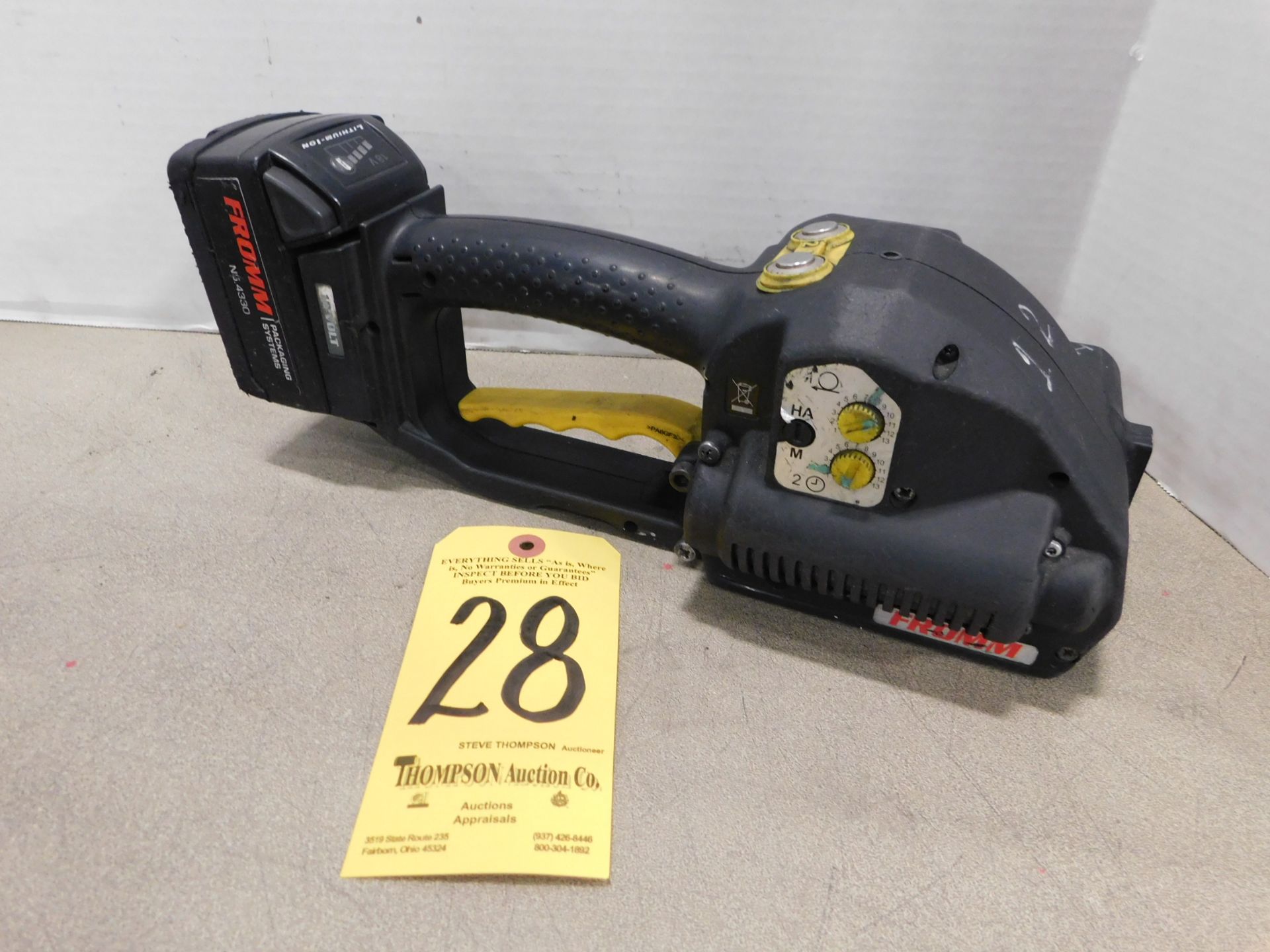 Fromm Model P329 Cordless Strapping Tool with Battery NOTE: Needs Repair