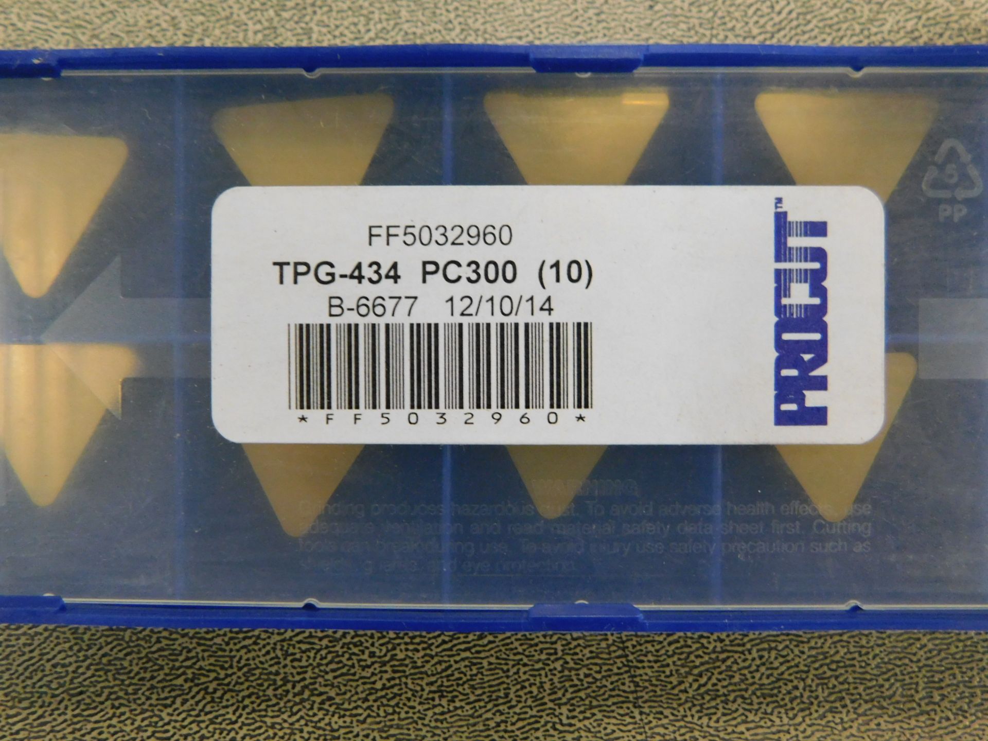 Hertel #HCX41275J/TPG432 Carbide Inserts - Image 3 of 3