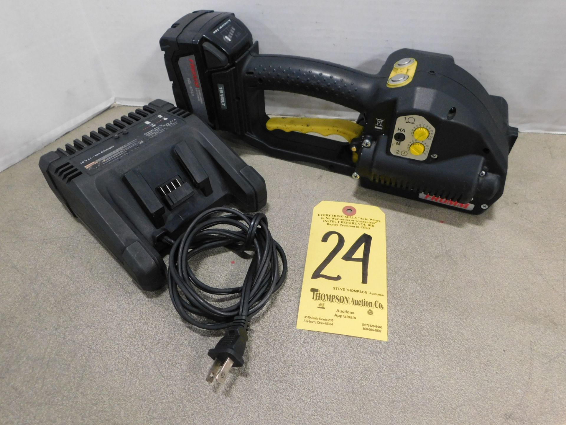 Fromm Model P329 Cordless Strapping Tool with Battery and Charger