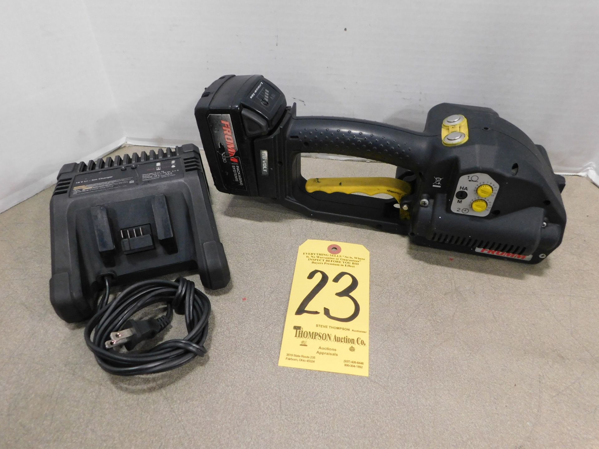 Fromm Model P329 Cordless Strapping Tool with Battery and Charger