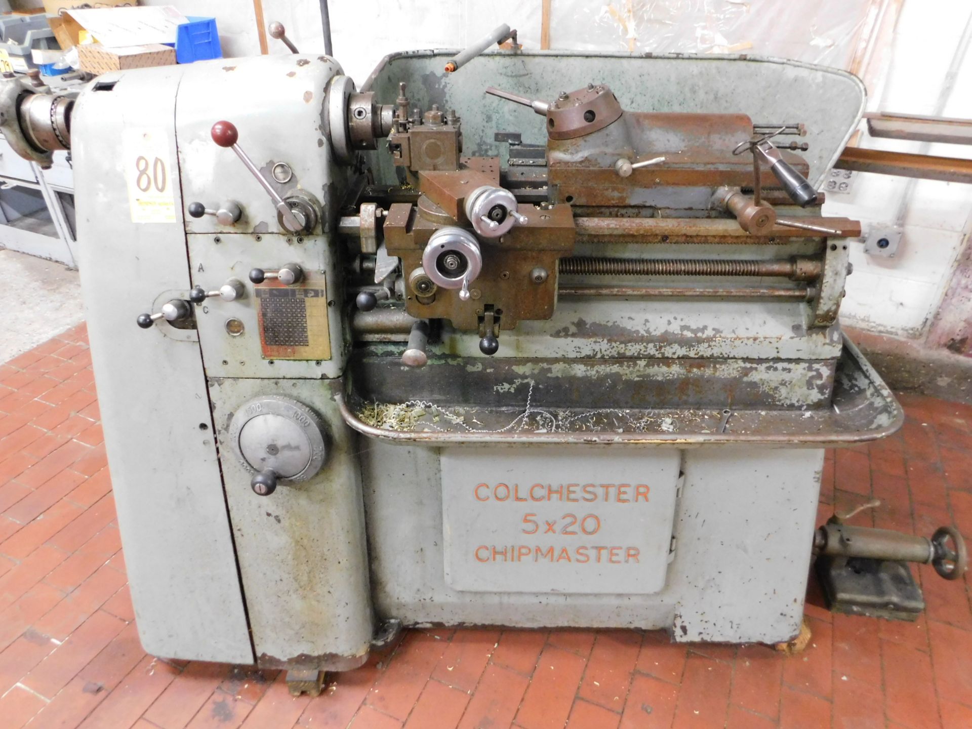 Colchester 10 In. X 20 In. Lathe, with Bed Turret and Tailstock, 5C Collet Chuck, QC Tool Post, and