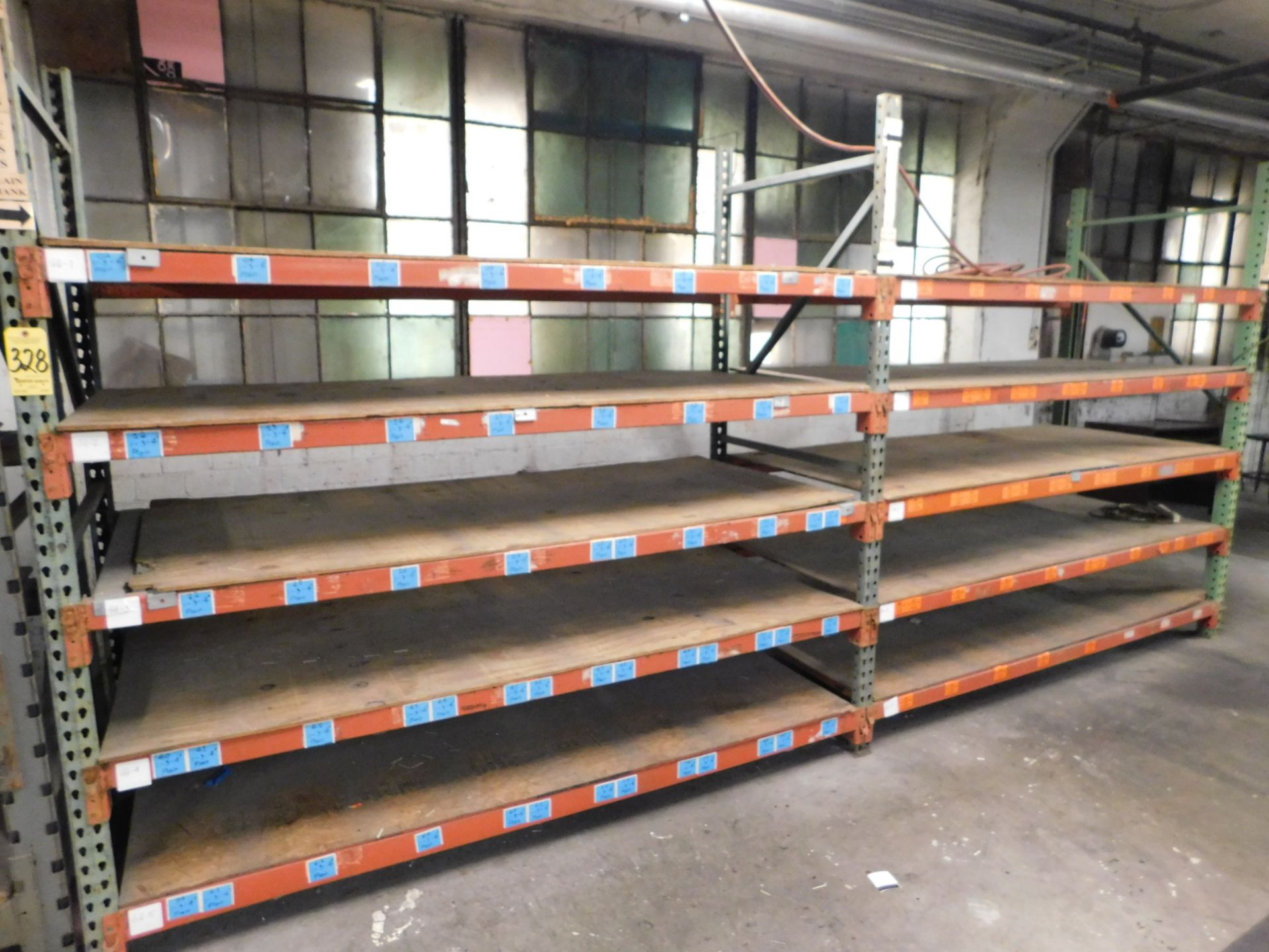 Pallet Shelving, 2-Sections, 8 Ft. High X 8 Ft. Wide X 42 In. Deep